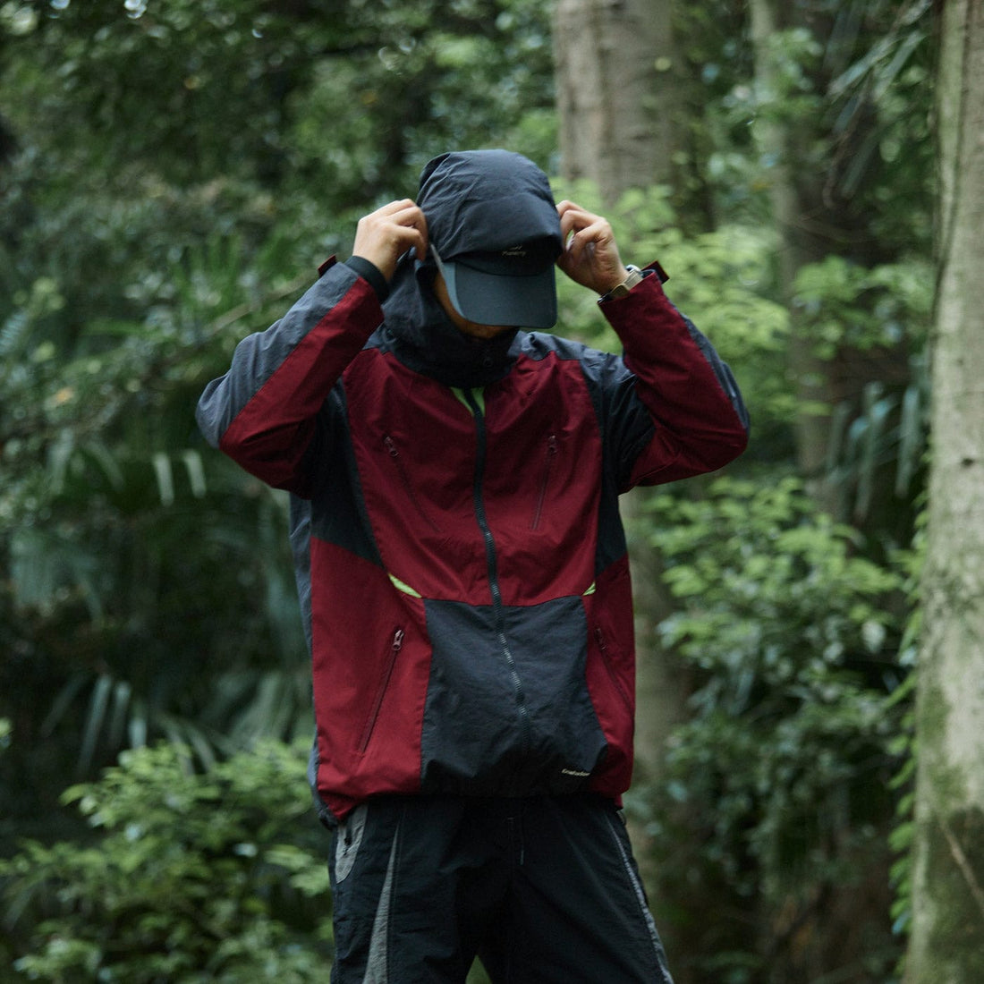 ENSHADOWER 10th Anniversary Spliced Contrasted Windbreaker-Jacket-S-Free Shipping Leatheretro