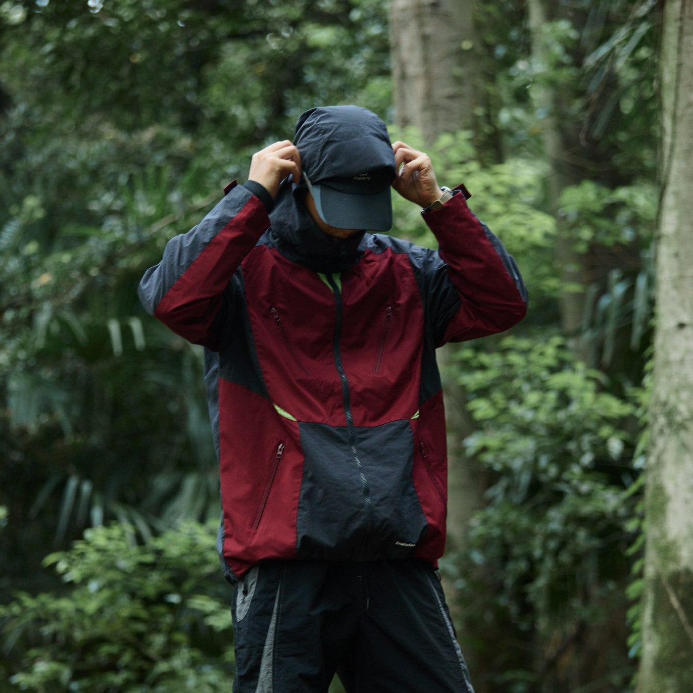 ENSHADOWER 10th Anniversary Spliced Contrasted Windbreaker-Jacket-S-Free Shipping Leatheretro