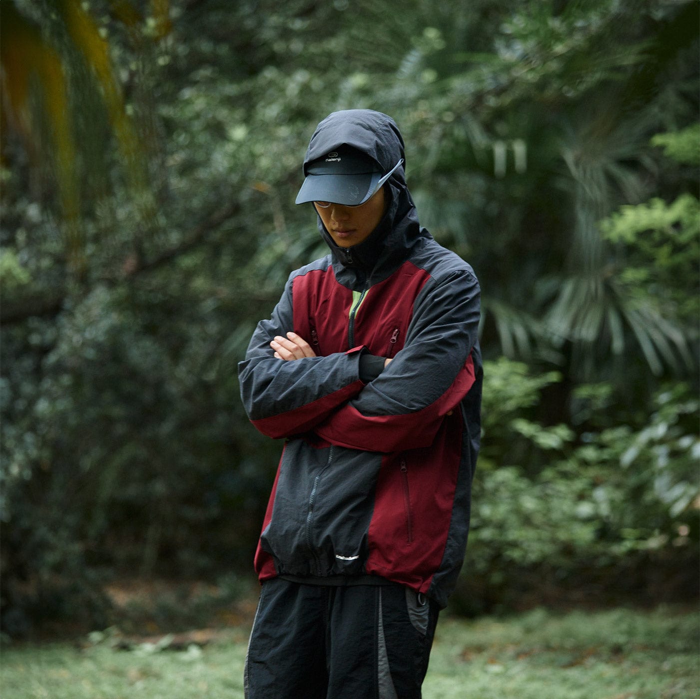 ENSHADOWER 10th Anniversary Spliced Contrasted Windbreaker-Jacket-S-Free Shipping Leatheretro