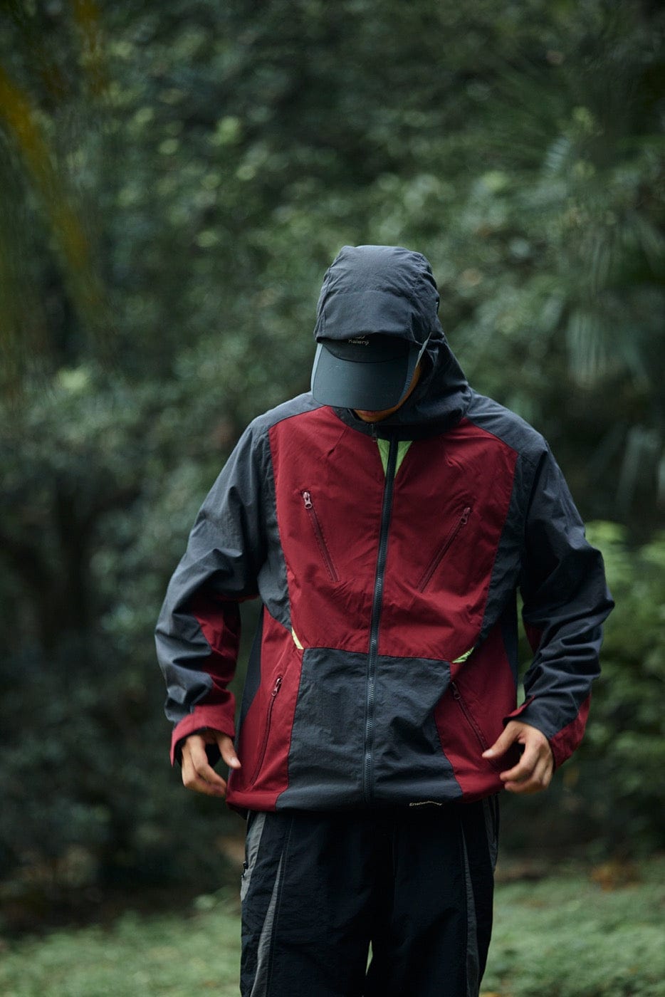 ENSHADOWER 10th Anniversary Spliced Contrasted Windbreaker-Jacket-S-Free Shipping Leatheretro