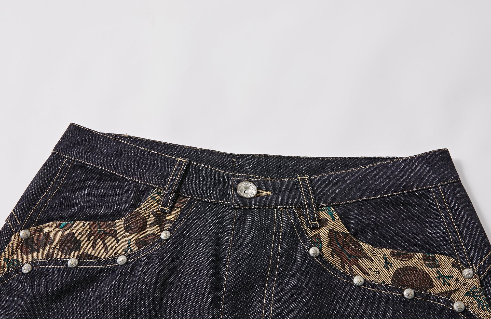 PASET Barn Cuffed Wide-Leg Jeans-Jeans-S / 27"-Free Shipping Leatheretro