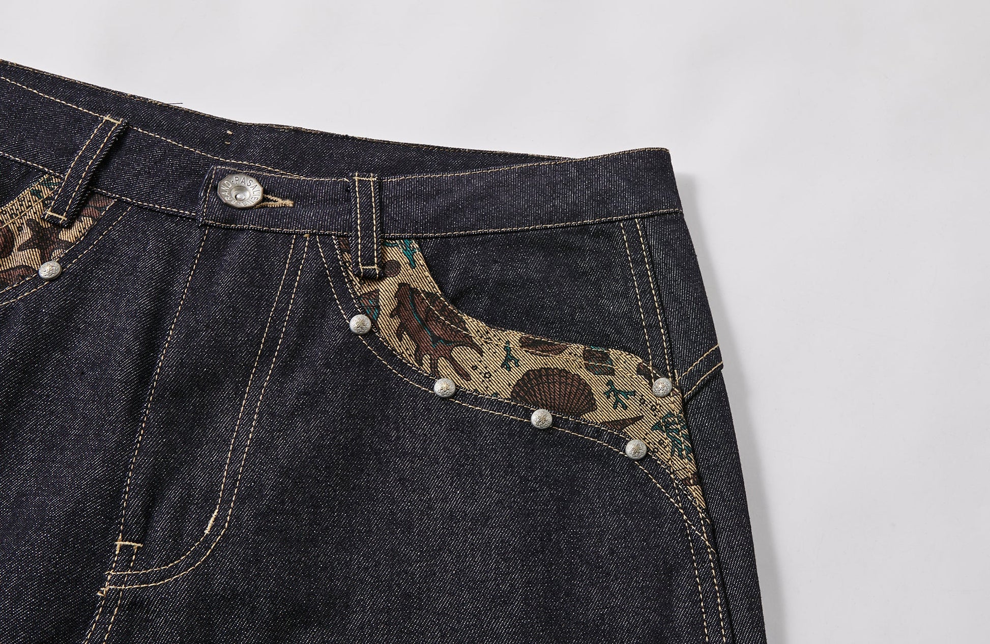 PASET Barn Cuffed Wide-Leg Jeans-Jeans-S / 27"-Free Shipping Leatheretro