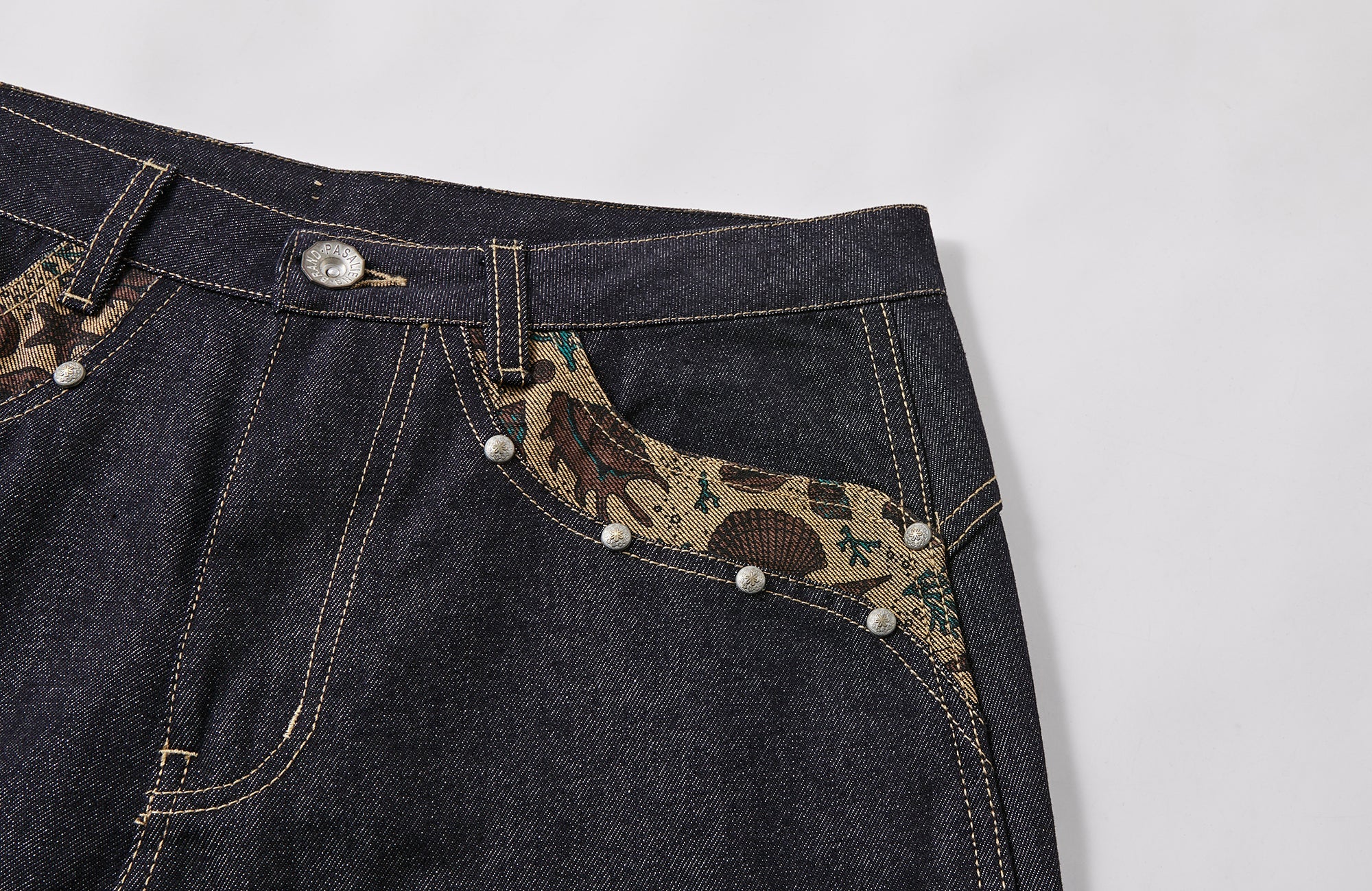 PASET Barn Cuffed Wide-Leg Jeans-Jeans-S / 27"-Free Shipping Leatheretro