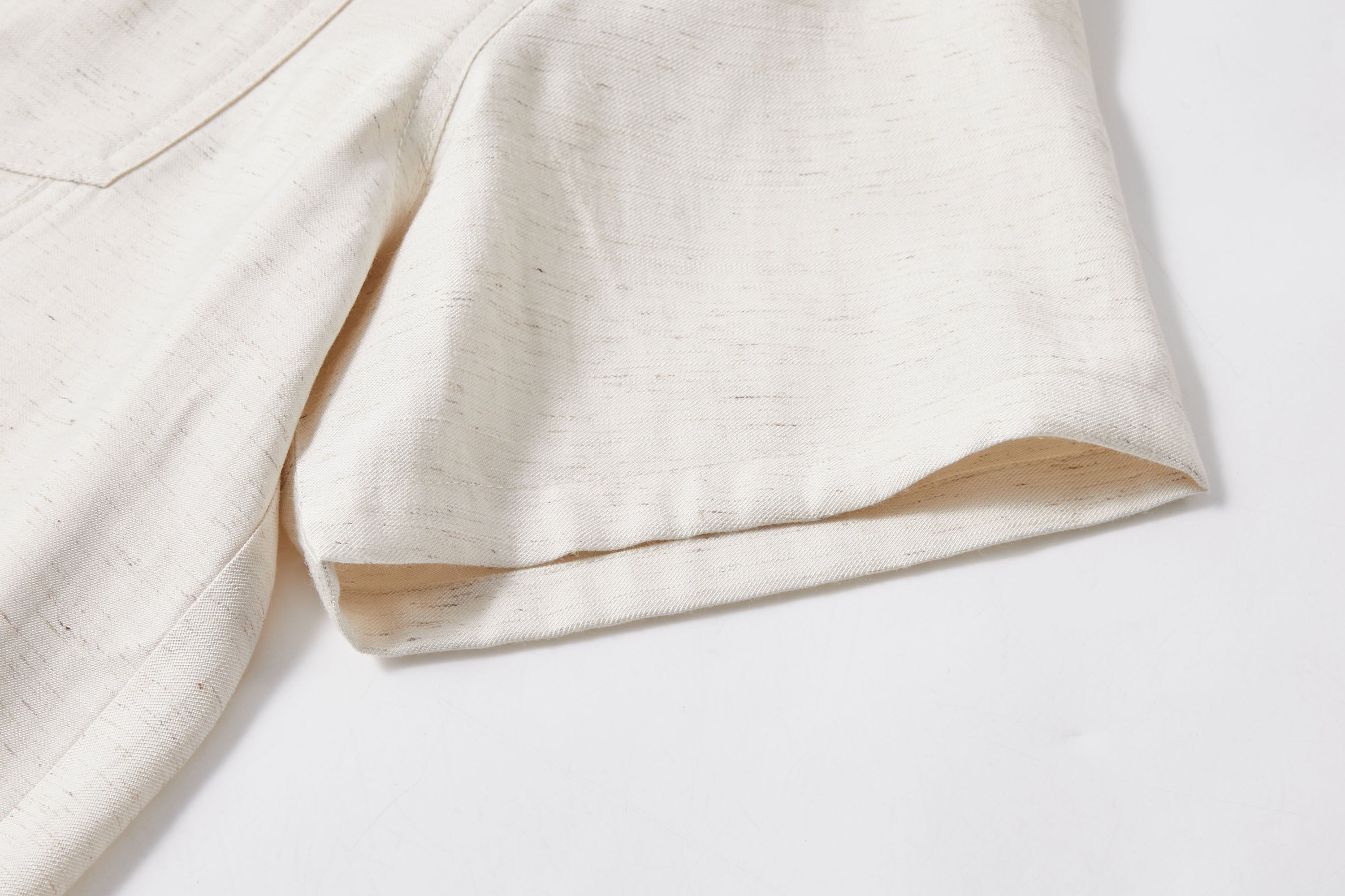 KREATE Contrast Collar Linen Half Shirt-Half shirt-S-Black-Free Shipping Leatheretro