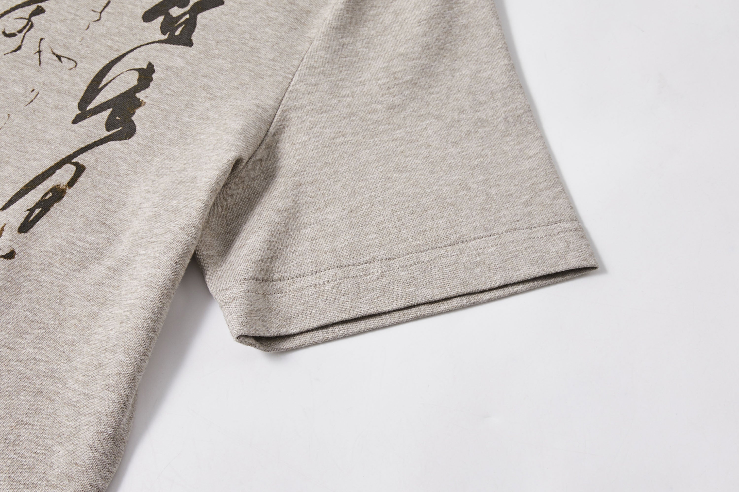KREATE Brushstroke Graphic Sorona Quick-Dry Tee-Half shirt-S-Black-Free Shipping Leatheretro