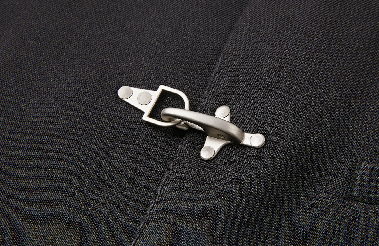 PASET Frog Buckle Stand Collar Jacket-Jacket-S-Free Shipping Leatheretro