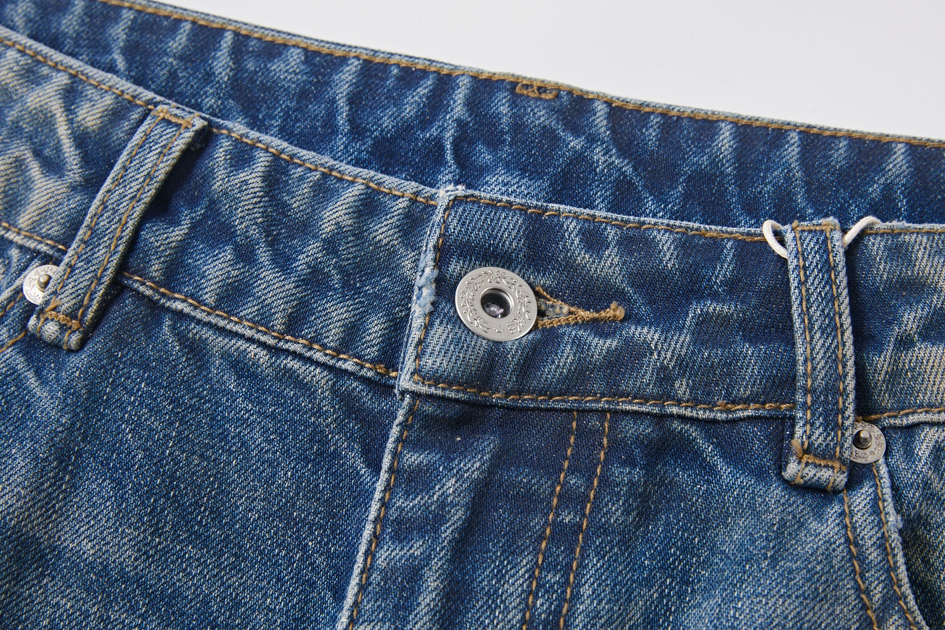 KREATE Double-Layer Distressed Straight-Leg Jeans-Jeans-S-Free Shipping Leatheretro