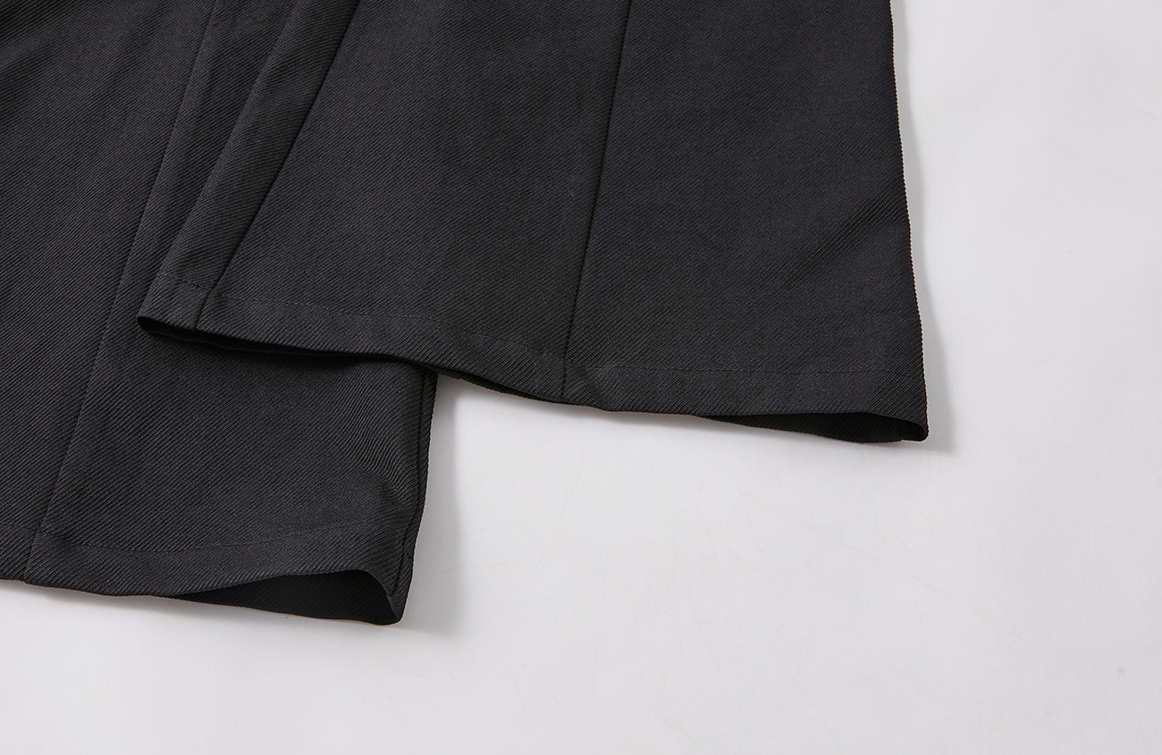PASET Knee Paneled Flared Trousers-Pants-S / 27"-Free Shipping Leatheretro