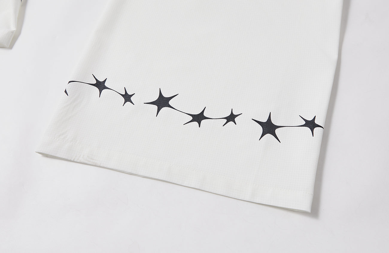 PASET Star Graphic Wide-Leg Pants-Pants-S / 26"-30"-White-Free Shipping Leatheretro