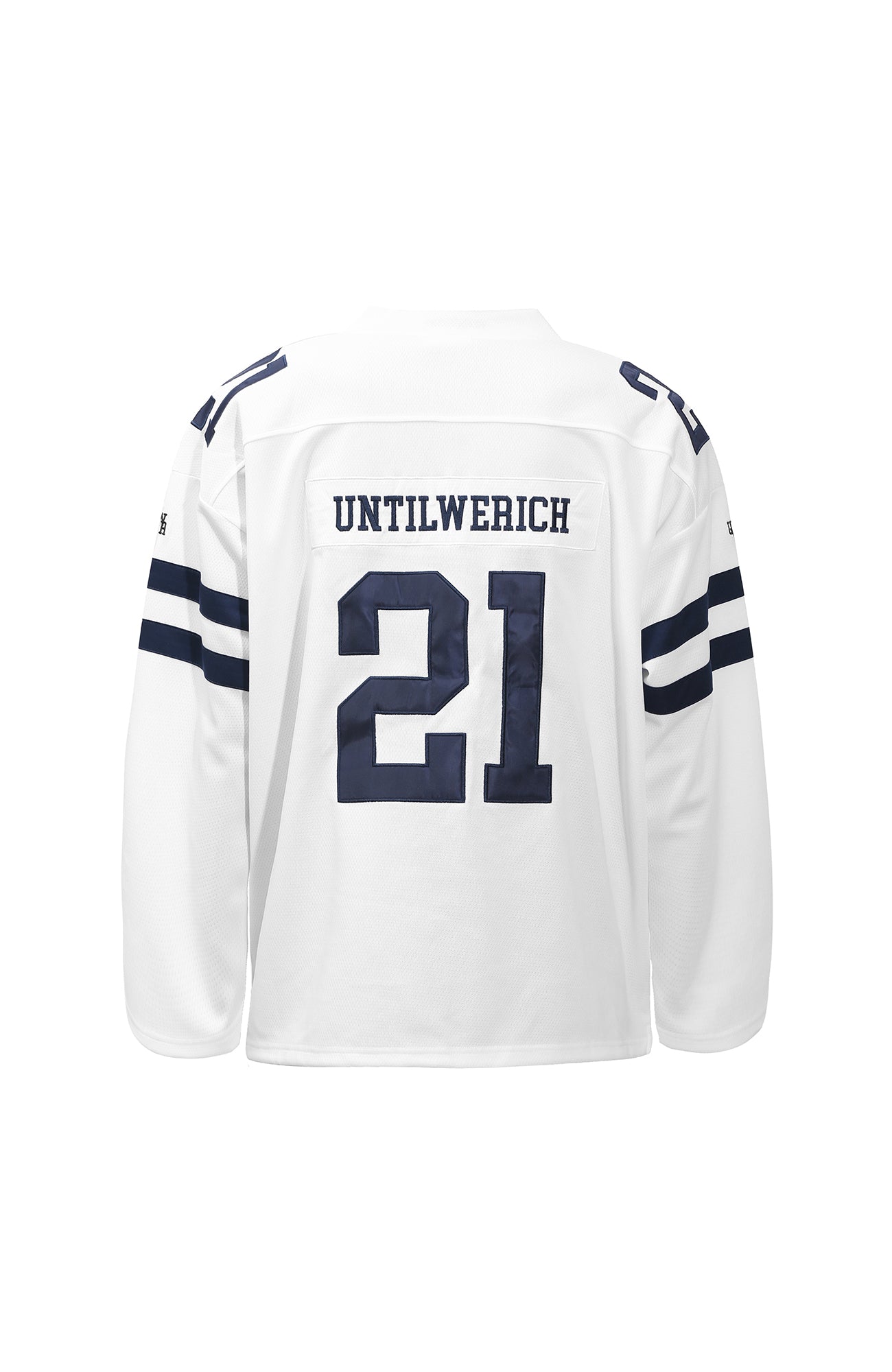 UNTILWERICH V-Neck Striped Hockey Long-Sleeve Jersey-L/S Tee-S-Black-Free Shipping Leatheretro