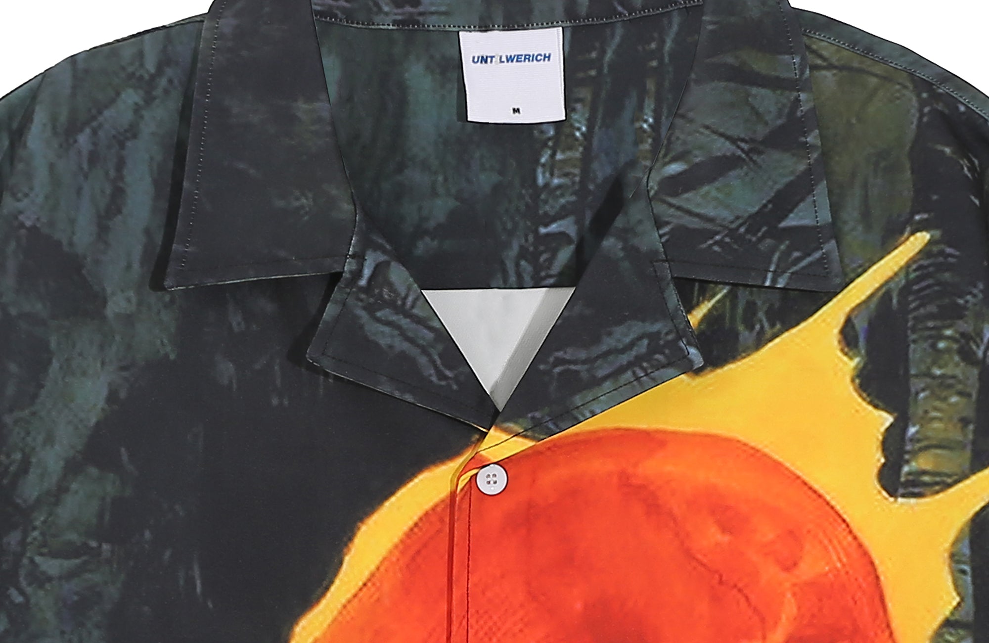 UNTILWERICH Flame Skeleton Graphic Half Shirt-Half shirt-M-Free Shipping Leatheretro