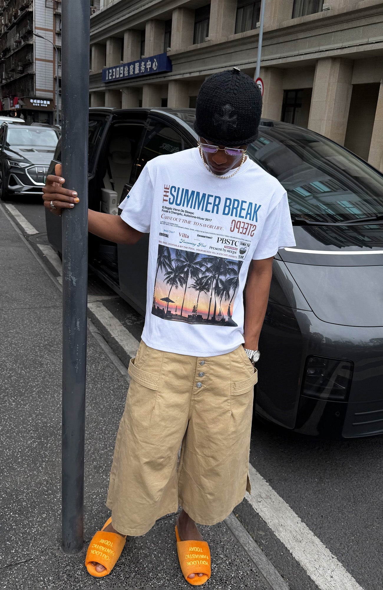 STEEPC Sunset Beach Graphic Tee-T Shirt-S-Free Shipping Leatheretro