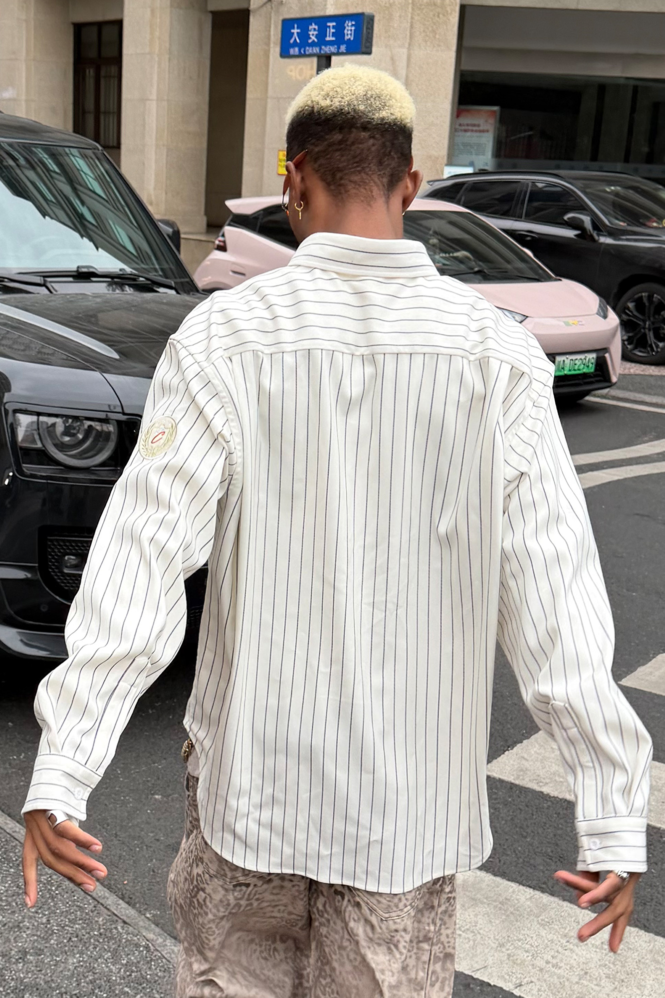 STEEPC Striped Oversized Shirt-Shirt-S (1)-Free Shipping Leatheretro