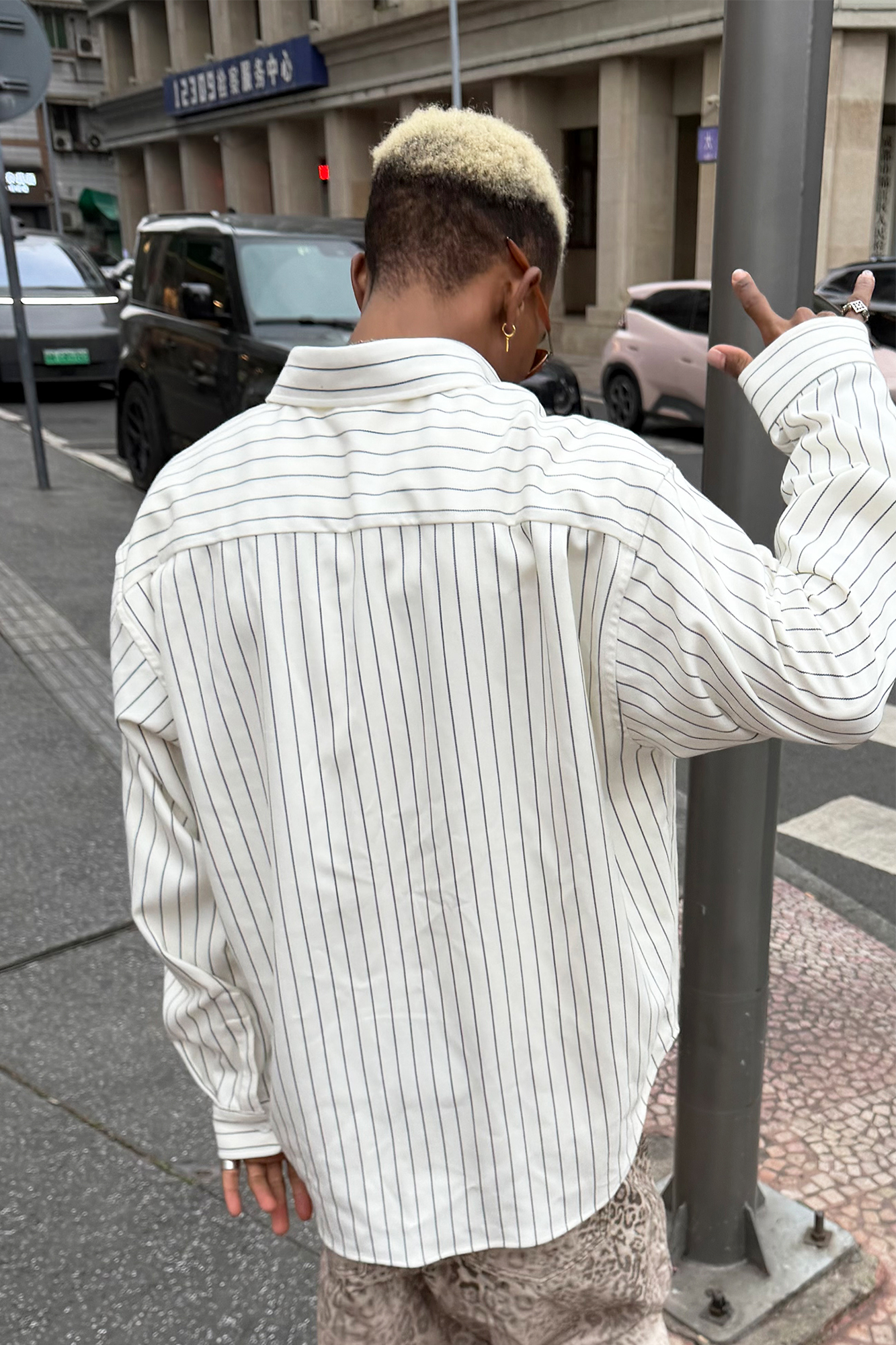 STEEPC Striped Oversized Shirt-Shirt-S (1)-Free Shipping Leatheretro