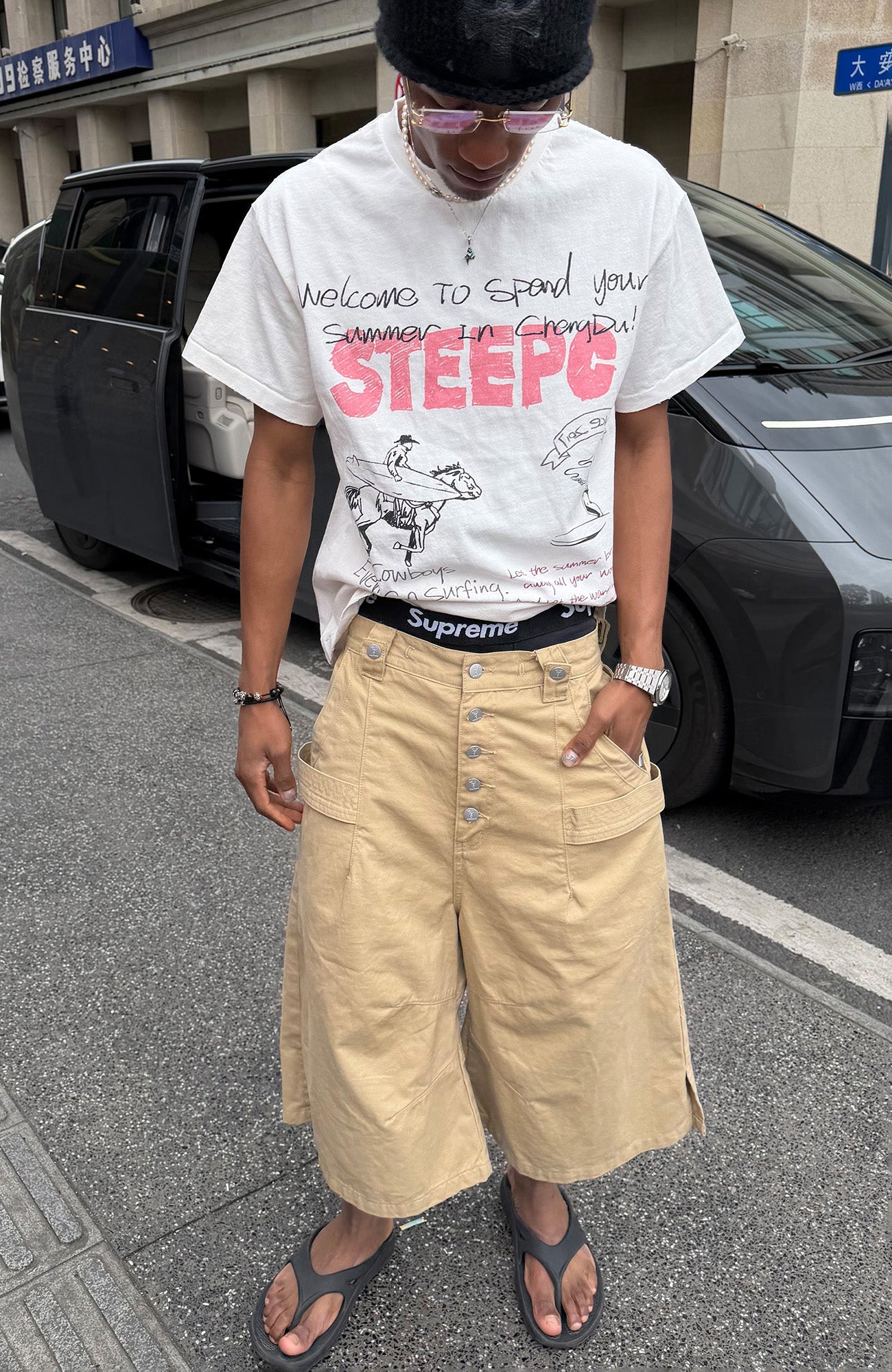 STEEPC Graffiti Sketch Graphic Tee-T Shirt-S-Free Shipping Leatheretro