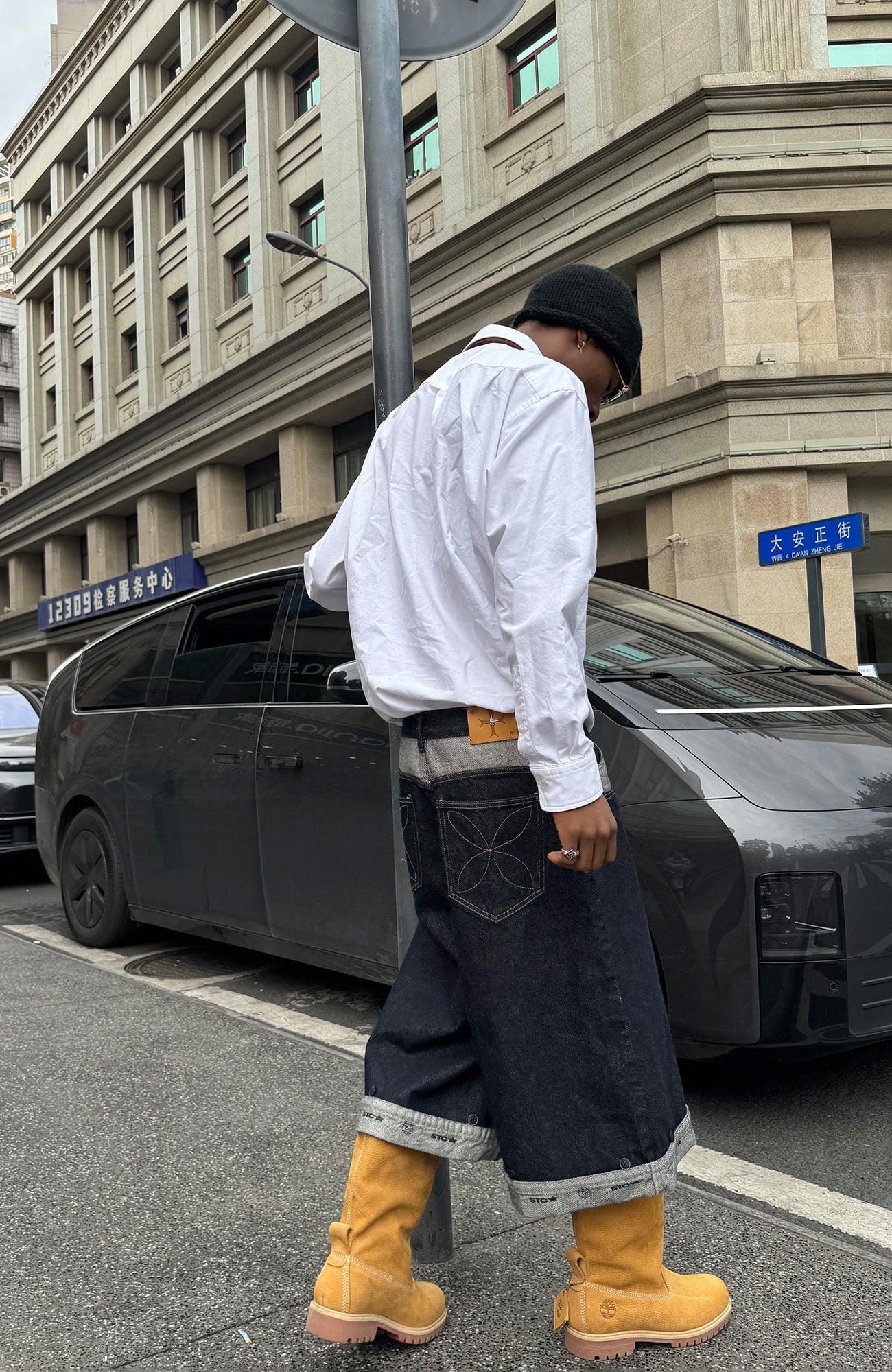 STEEPC Raw Denim Turn-Up Shorts-Shorts-S (Preorder)-Free Shipping Leatheretro