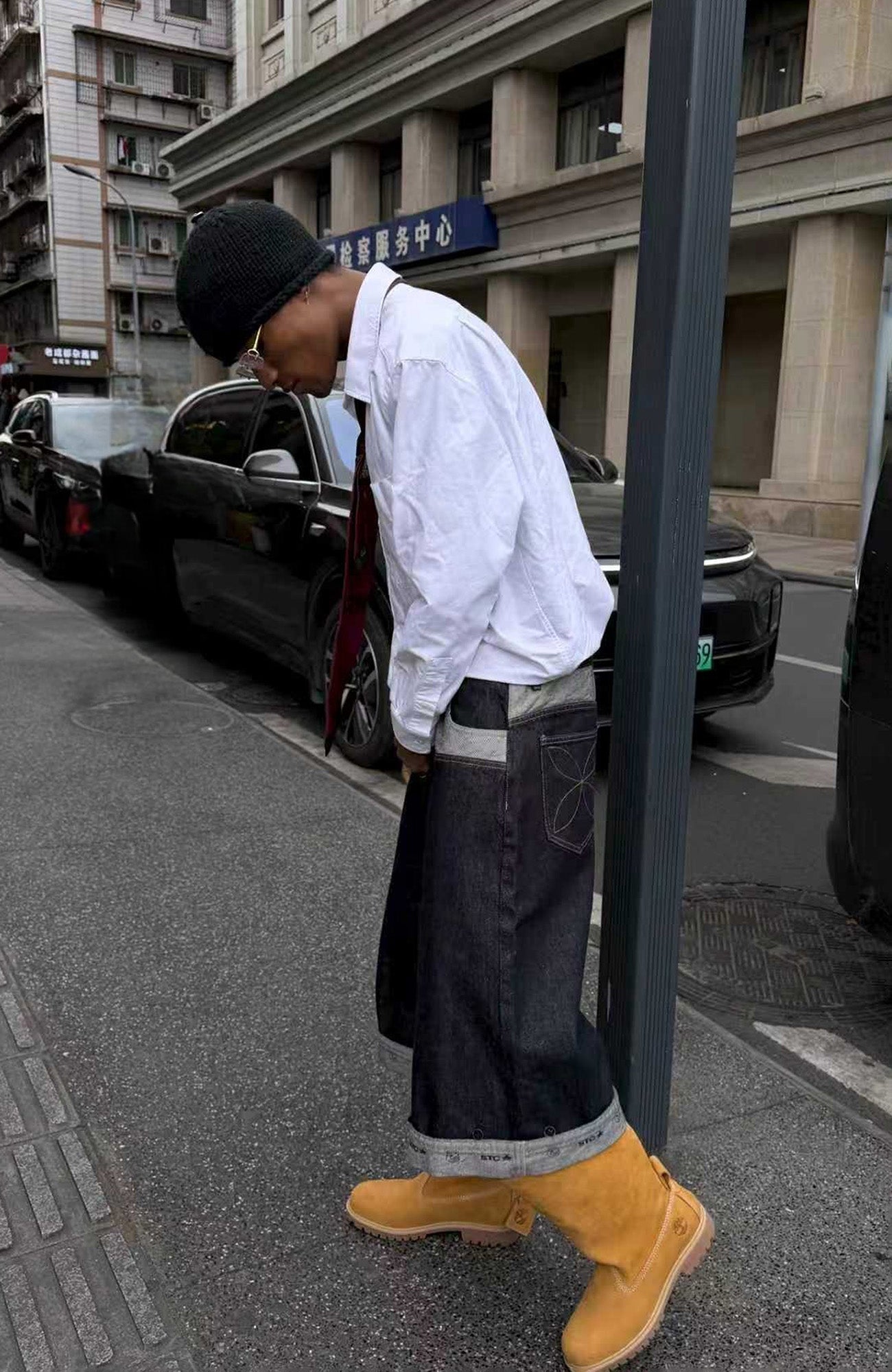 STEEPC Raw Denim Turn-Up Shorts-Shorts-S (Preorder)-Free Shipping Leatheretro