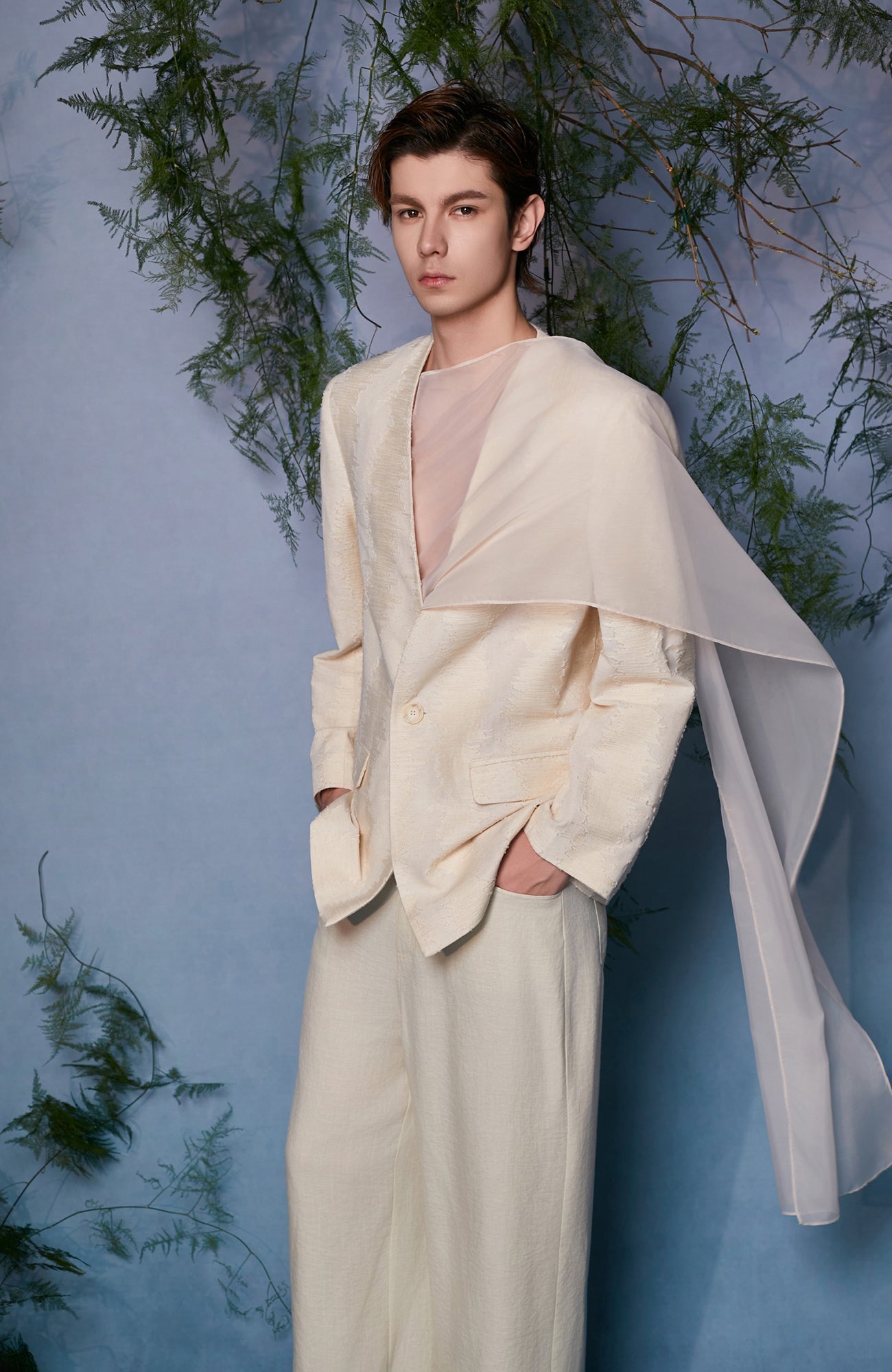 JIECHI Asymmetrical Overlay Draped Blazer-Jacket-M (Preorder)-Free Shipping Leatheretro