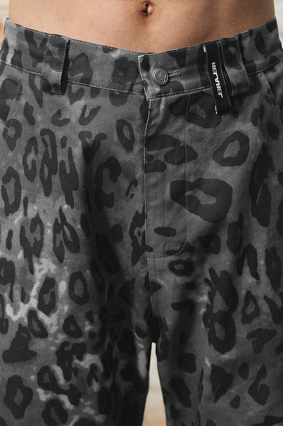 RELABEL Leopard Multi-Pocket Ribbon Cargo Pants-Pants-S-Free Shipping Leatheretro