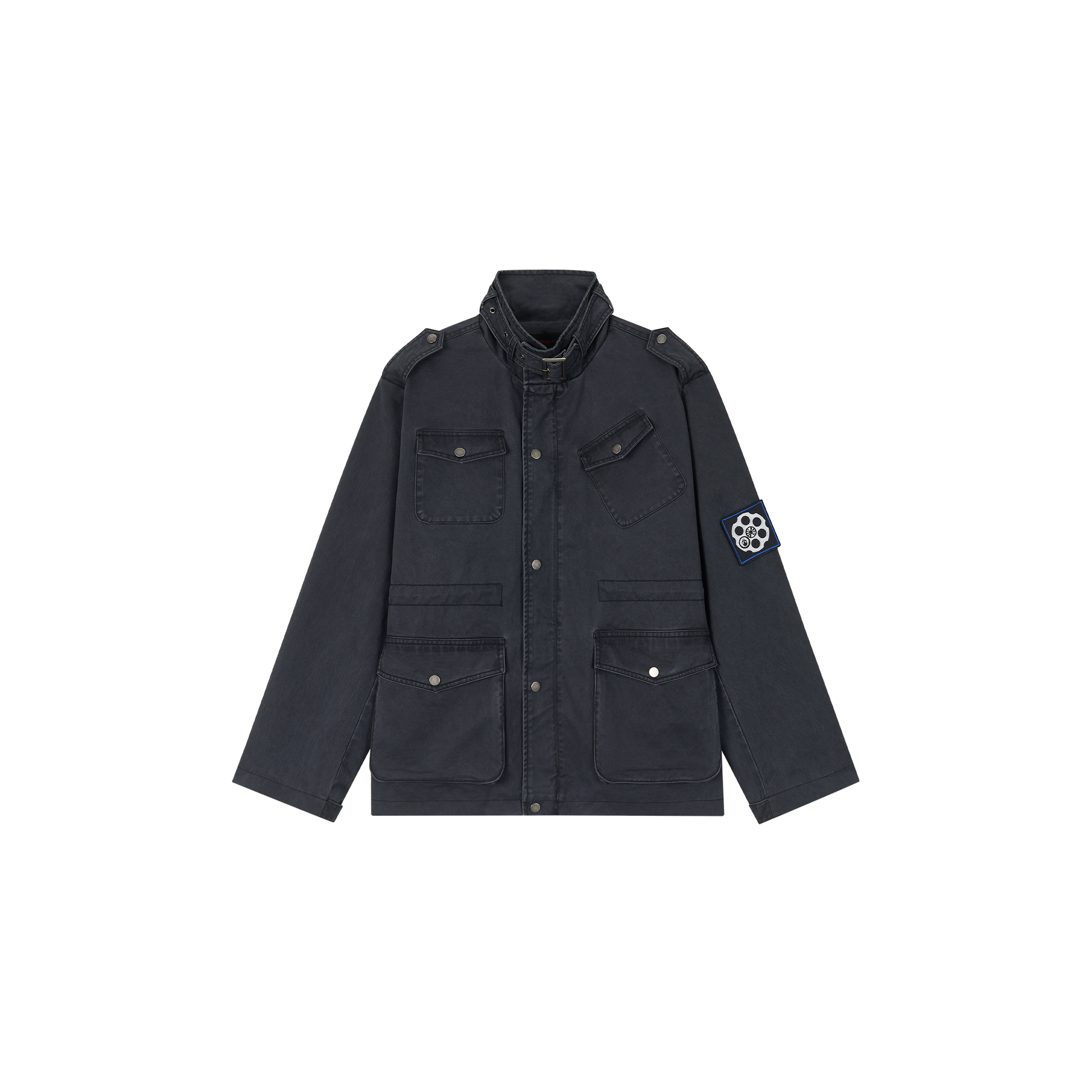 SAVAGEGROWTHWORLD Washed Canvas Multi-Pocket Utility Jacket-Jacket-S-Free Shipping Leatheretro