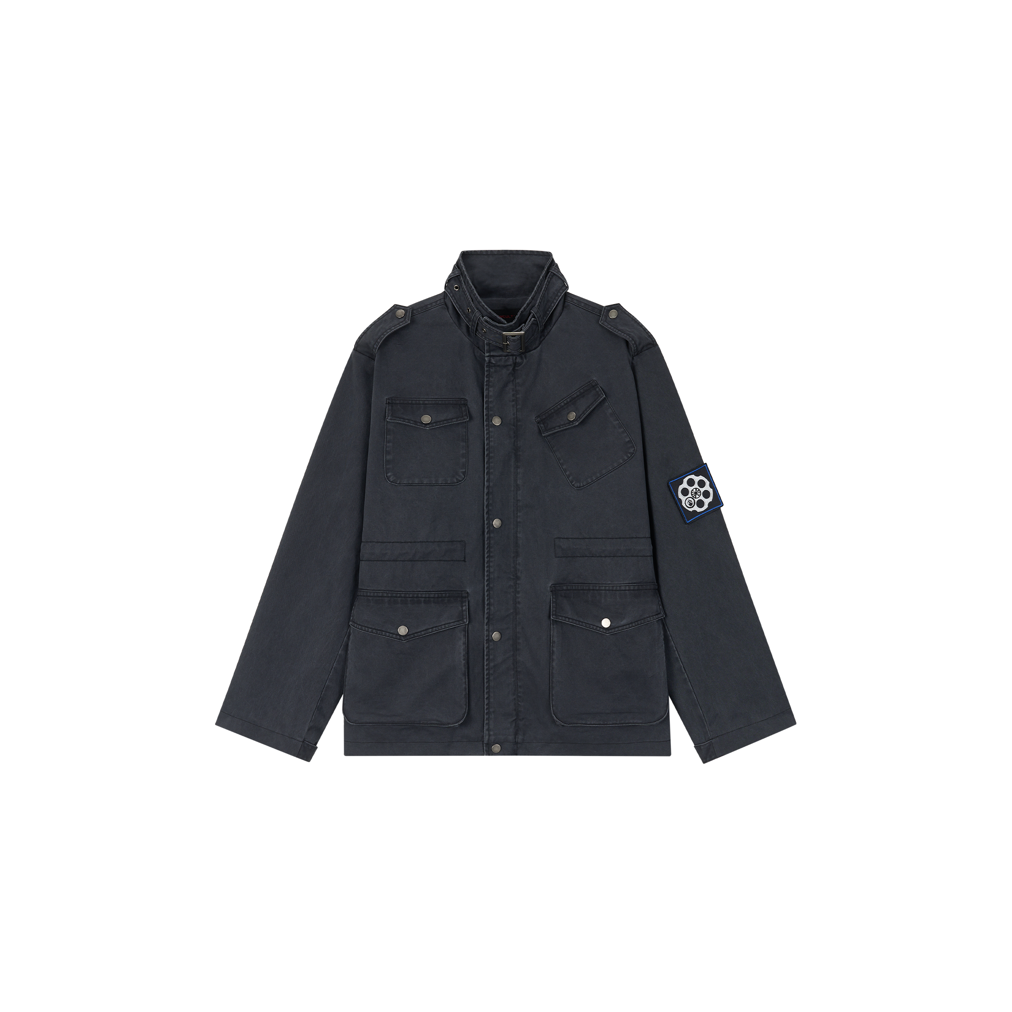 SAVAGEGROWTHWORLD Washed Canvas Multi-Pocket Utility Jacket-Jacket-S-Free Shipping Leatheretro