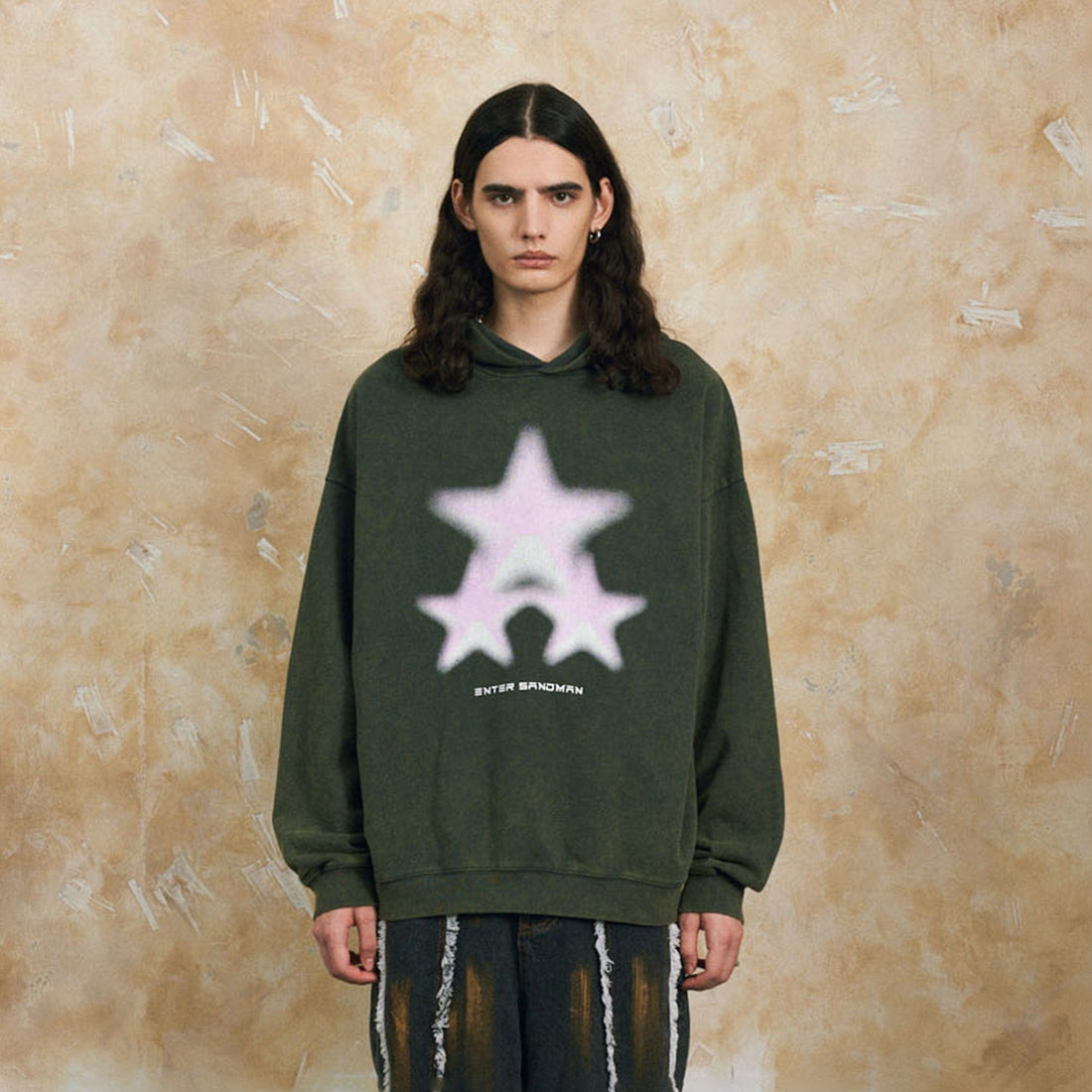 OVDY Soft Stars Faded Hoodie-Hoodie-S-Purple-Free Shipping Leatheretro