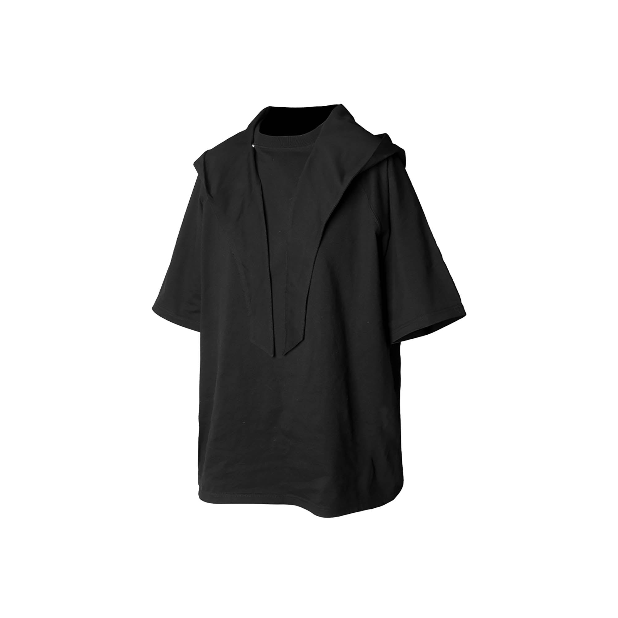 RELABEL Detachable Hood Raglan T-Shirt-T Shirt-XS-With Graphics-Free Shipping Leatheretro