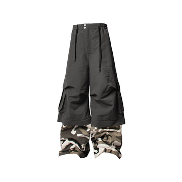 RELABEL Multi-Way Convertible Camo-Leg Cargo Pants-Pants-XS-Free Shipping Leatheretro