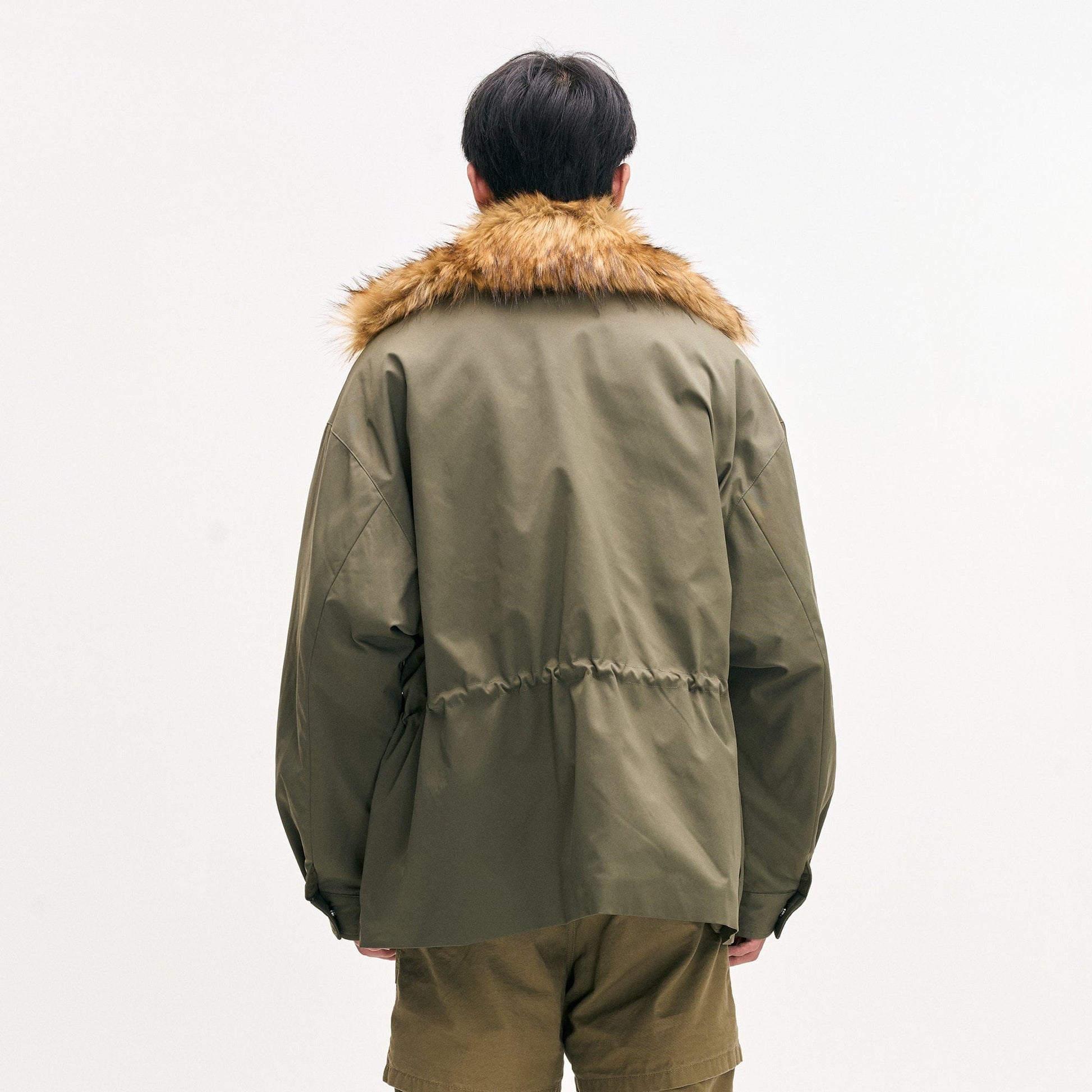 LEONSENSE Classic Detachable Faux-Fur Collar Parka Coat-Jacket-M-Free Shipping Leatheretro