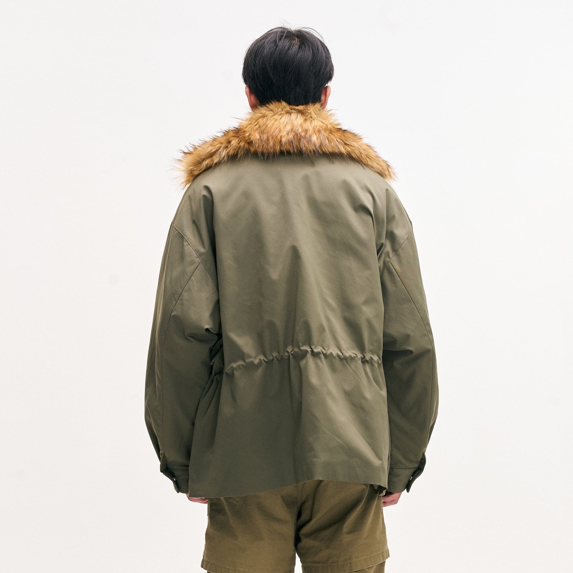 LEONSENSE Classic Detachable Faux-Fur Collar Parka Coat-Jacket-M-Free Shipping Leatheretro