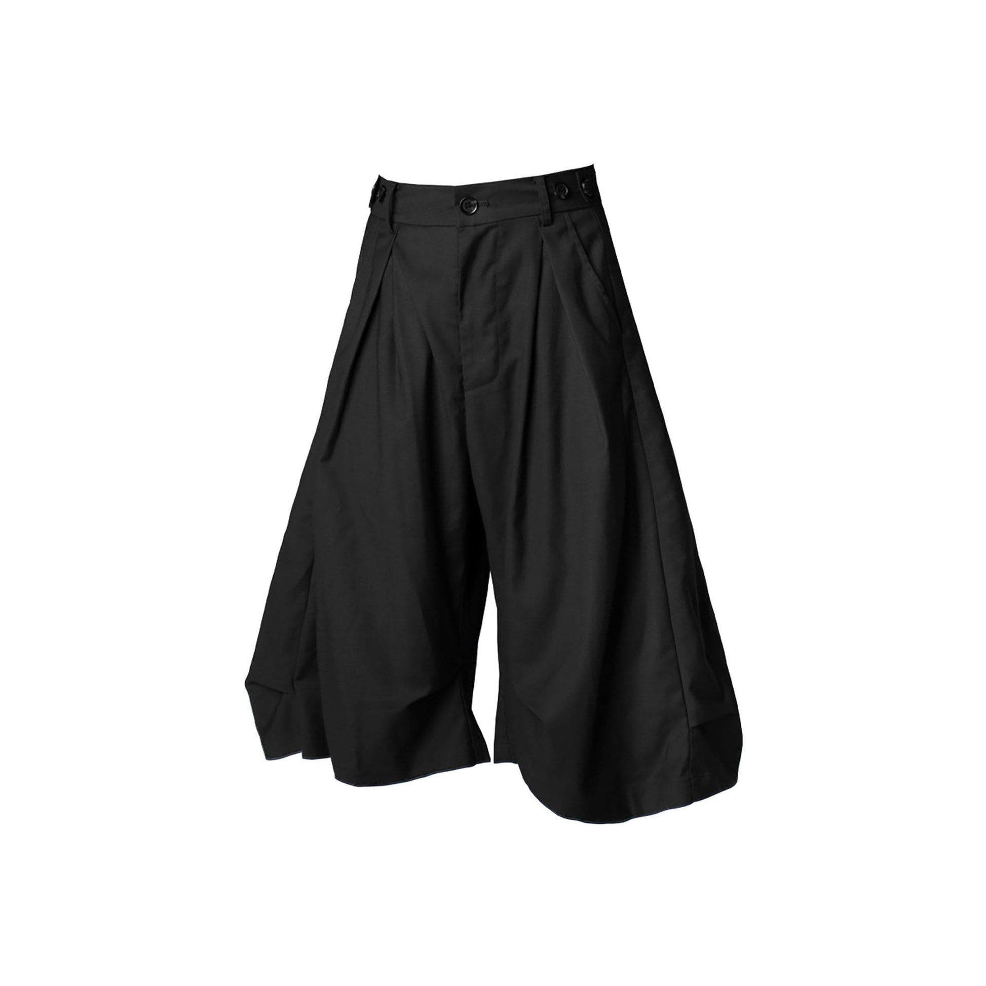 RELABEL Pleated Drape Wide-Leg Shorts-Shorts-XS-Khaki-Free Shipping Leatheretro