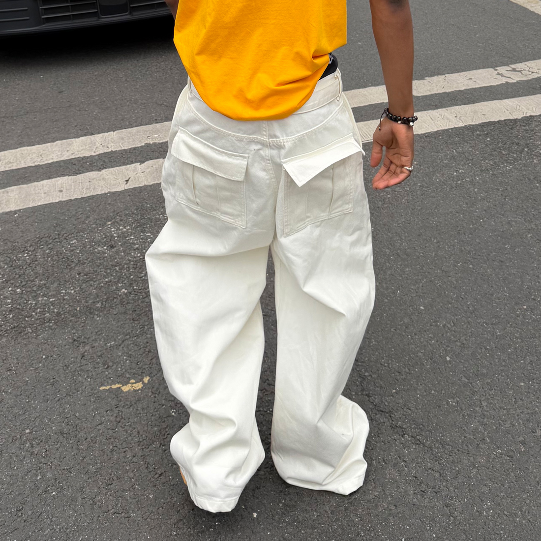STEEPC Belted Baggy Utility Pants-Pants-S-Free Shipping Leatheretro