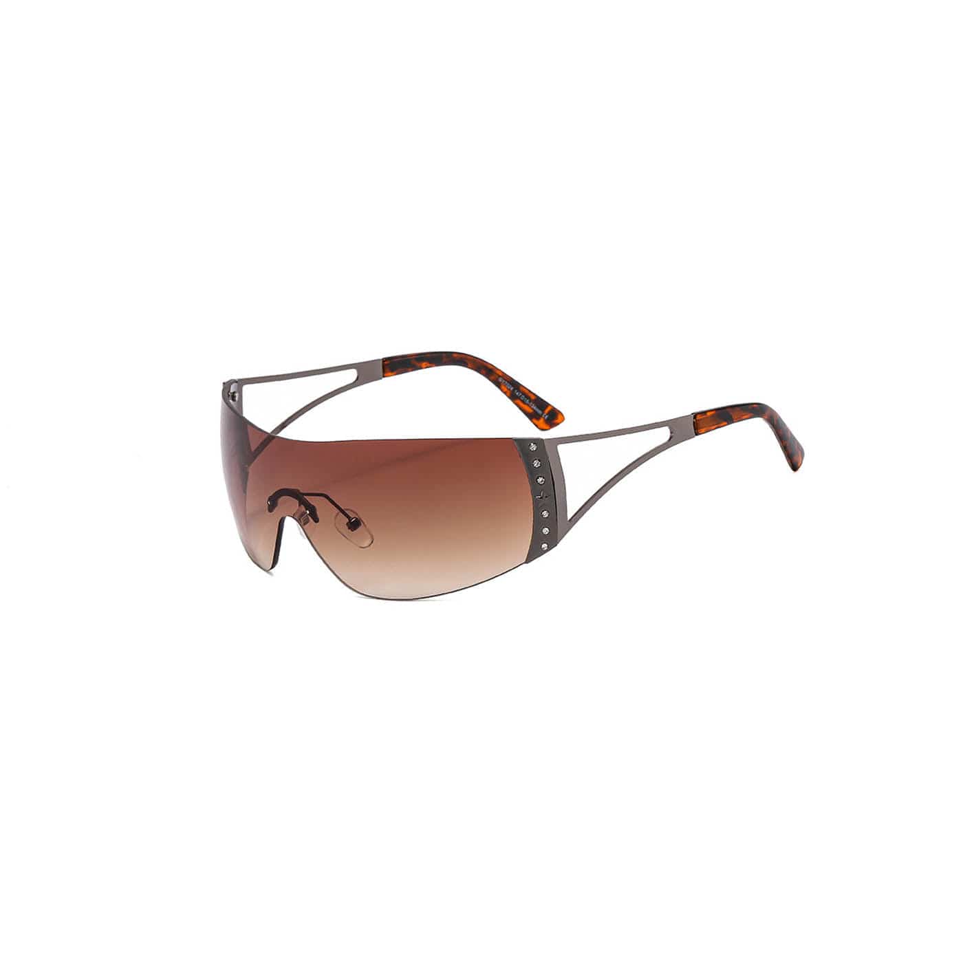 DAMAGE ASIA OPTICALS Rhinestone Frameless Sunglasses-Sunglasses-One Size-Purple-Free Shipping Leatheretro