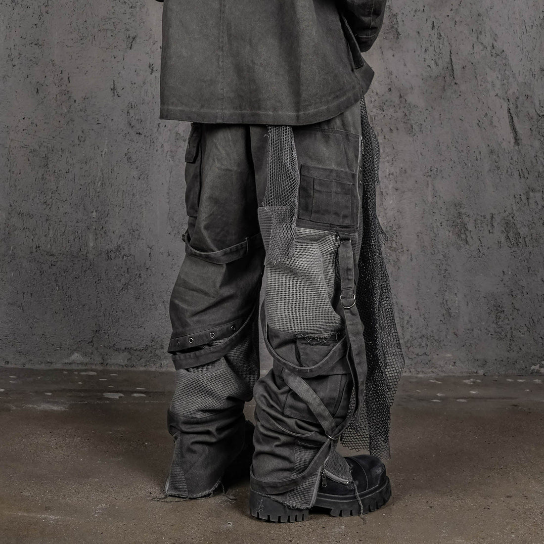 UNDERWATER Scavenger Heavyduty Multi-Pockets Striped Cargo-Pants-S-Free Shipping Leatheretro