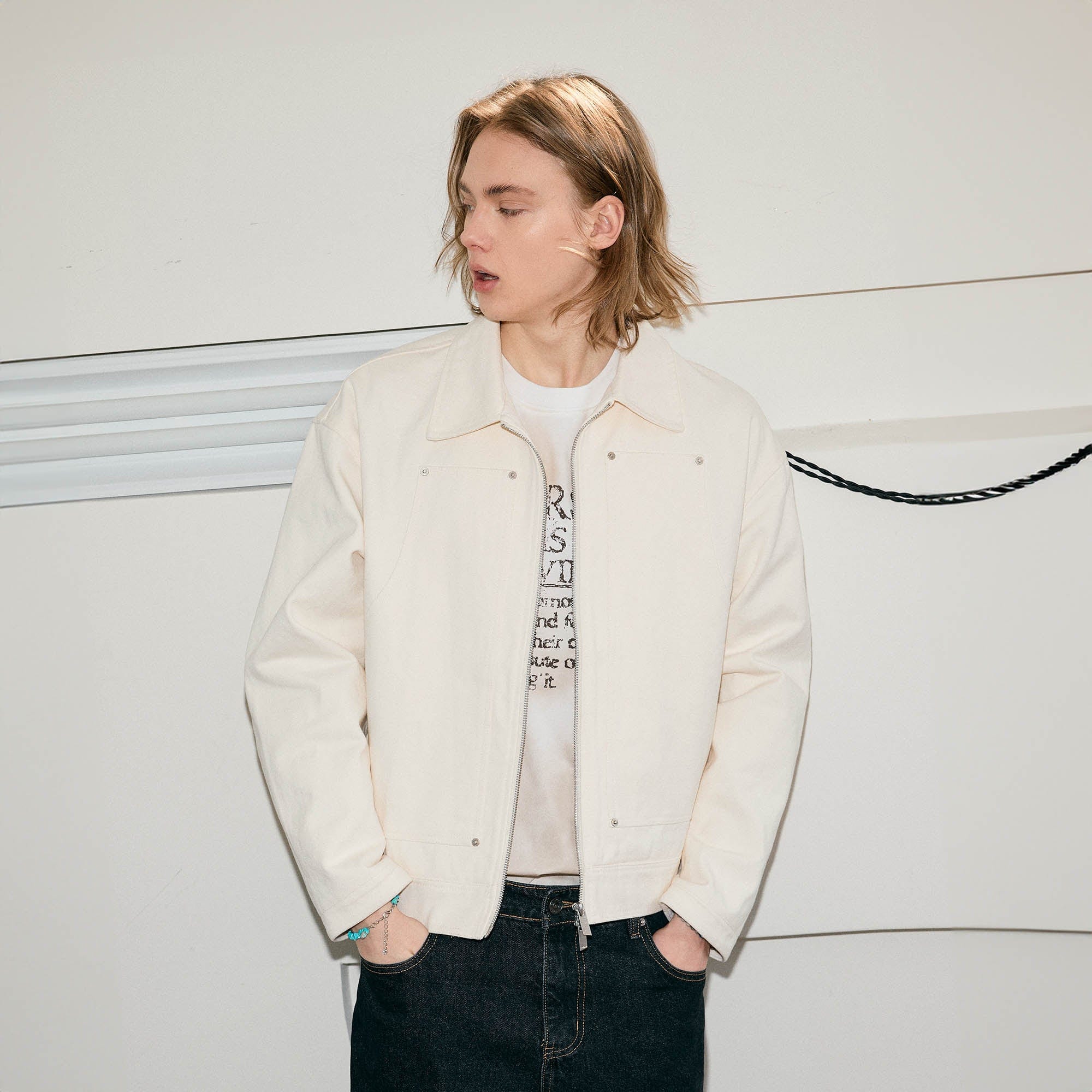 KREATE Studded Patchwork Utility Jacket-Jacket-S-Black-Free Shipping Leatheretro