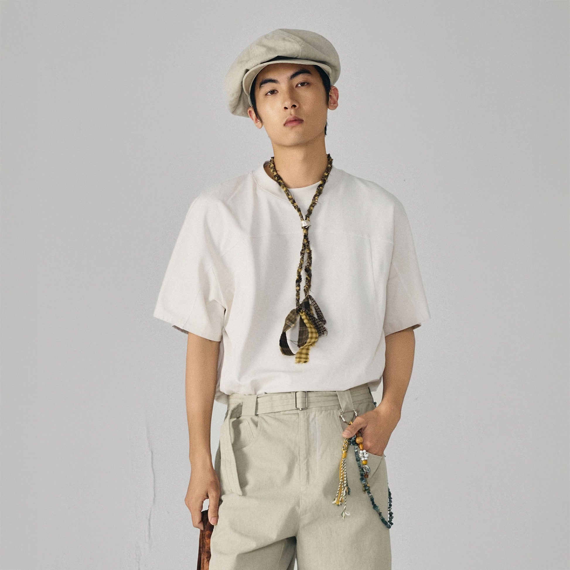 GONGHE REPUB Essential Stitch Sorona T-Shirt-T Shirt-S-White-Free Shipping Leatheretro