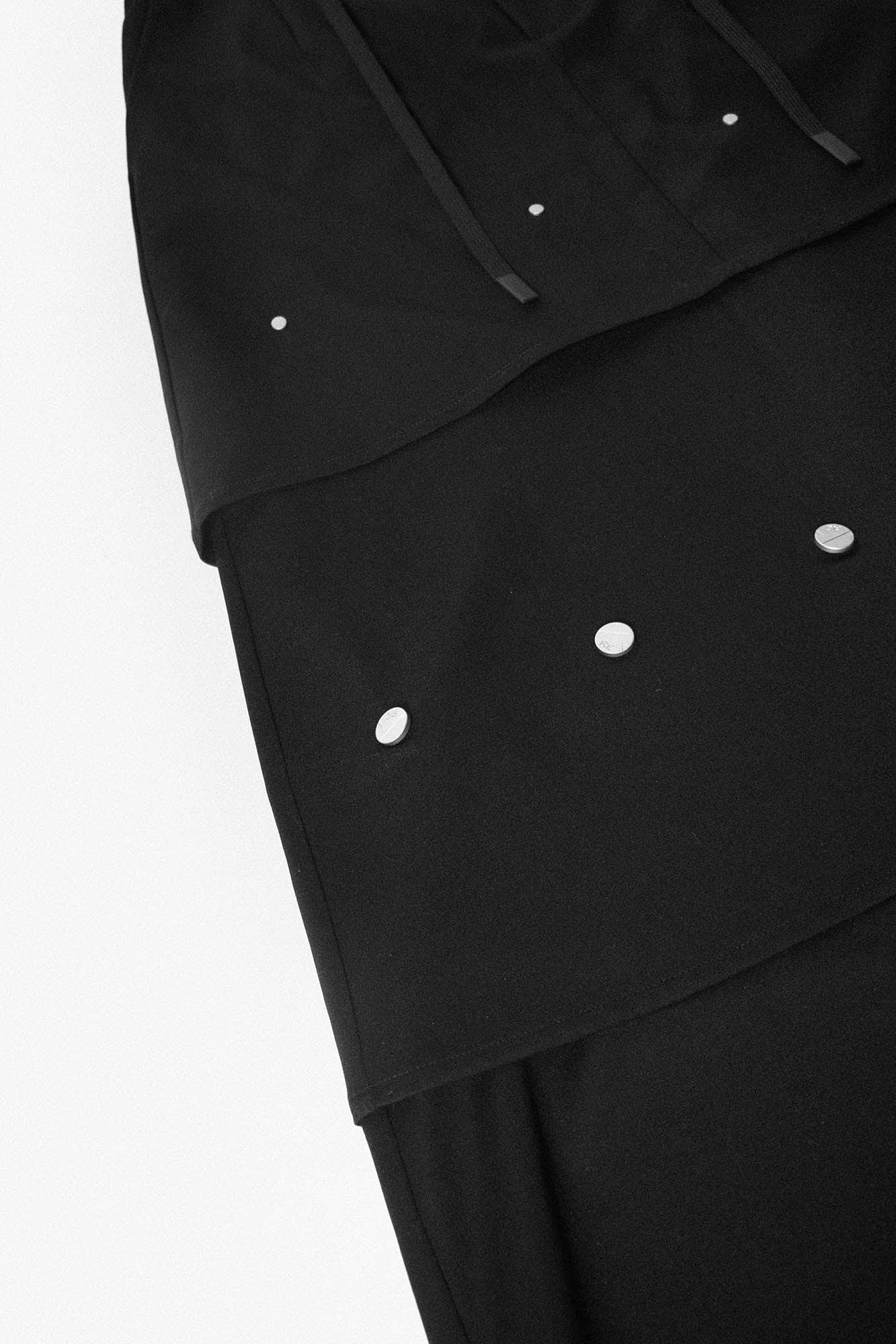 RELABEL Layered Detachable Snap-Fastener Long Skirt-Pants-XS-S-Free Shipping Leatheretro