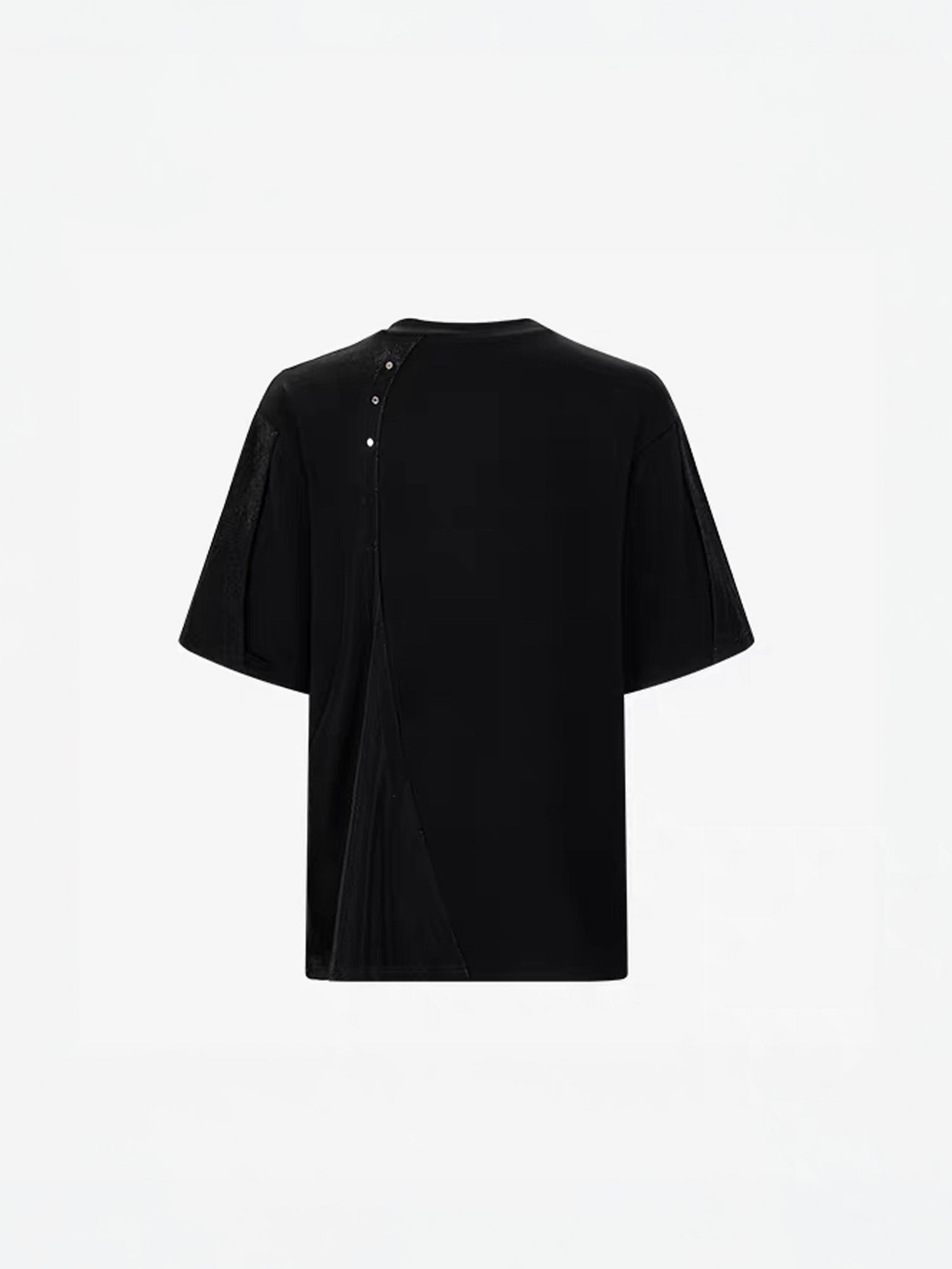 TIWILLTANG Asymmetrical Zip Layered T Shirt-T Shirt-S (Preorder)-Free Shipping Leatheretro
