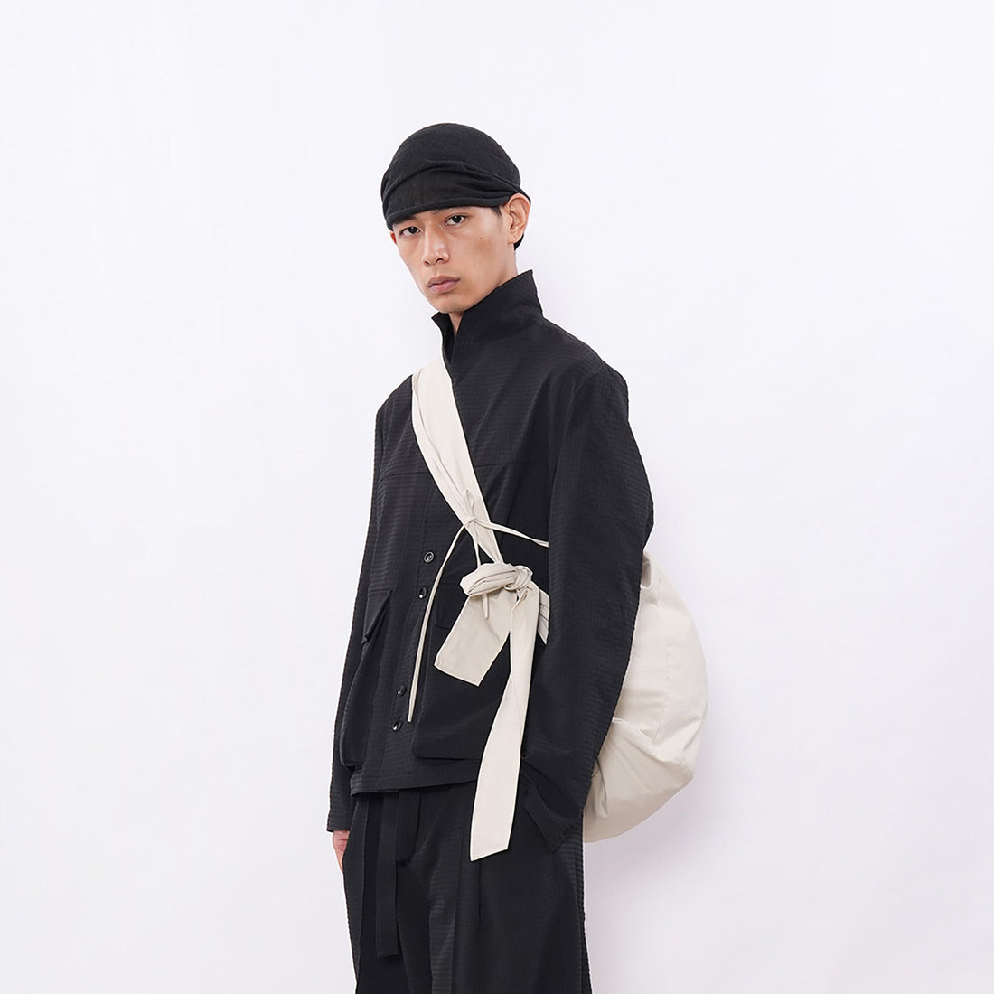7440 37 1 Bubble-Texture Large Pocket Jacket-Jacket-S (Preorder)-Gray-Free Shipping Leatheretro