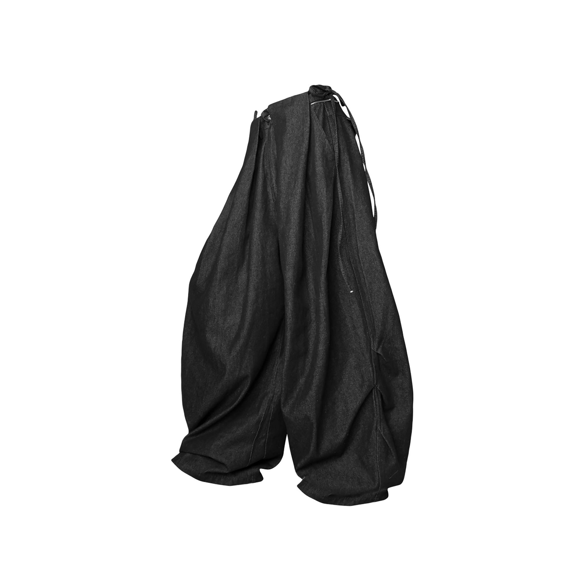 RELABEL Drawstring Pleated Oversized Raw Jeans-Jeans-XS-Free Shipping Leatheretro