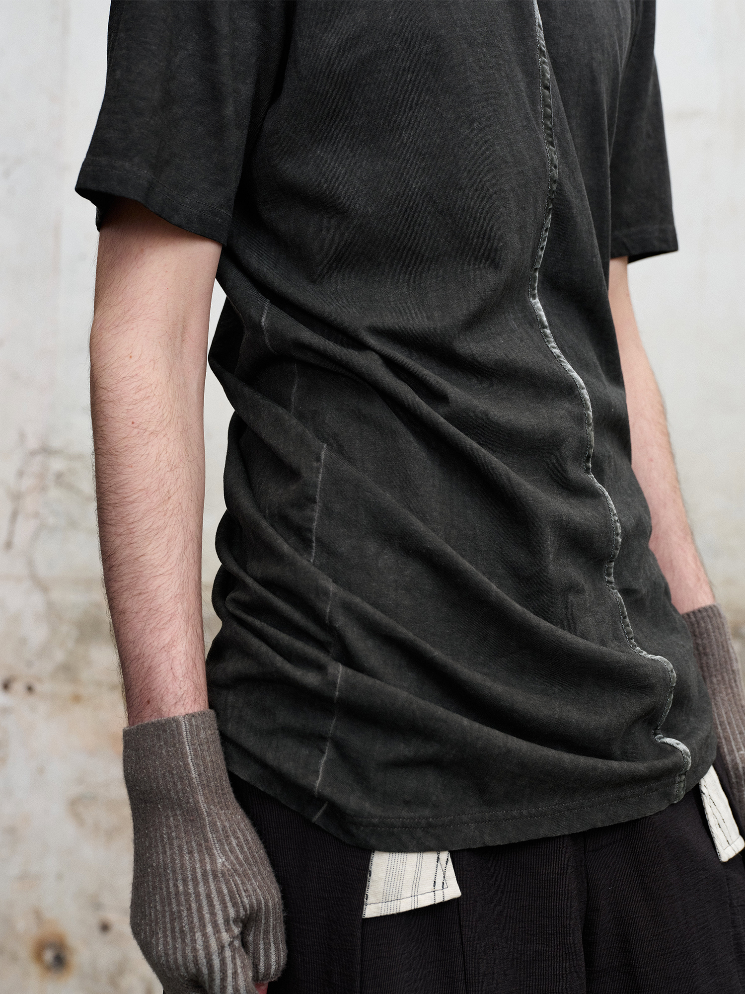 ILNya Nieternite Nifutur Washed Spliced T-Shirt-T Shirt-S (0)-Free Shipping Leatheretro