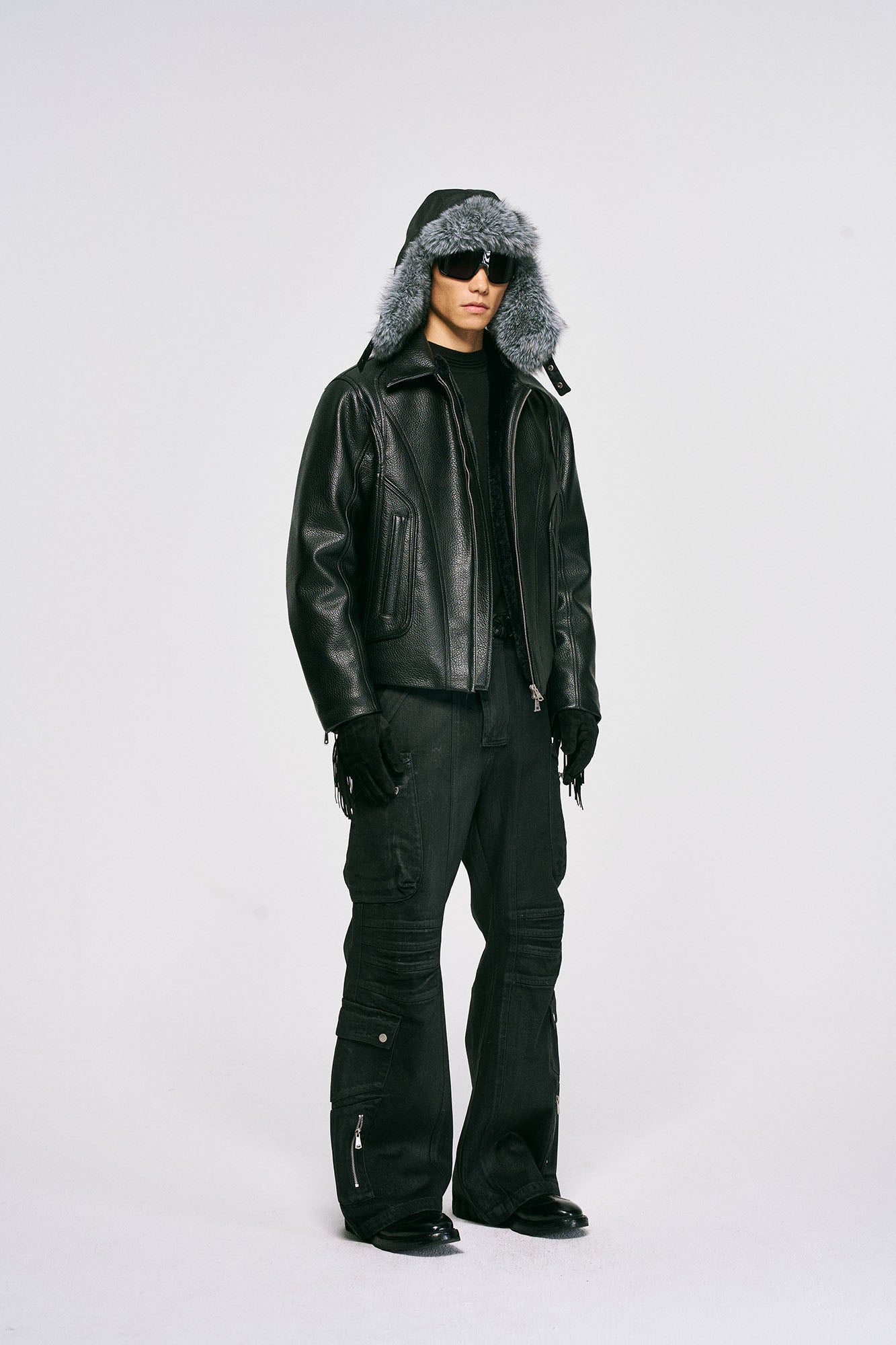 CATSSTAC Waxed Multi-Pockets Utility Cargo Pants-Pants-M-Free Shipping Leatheretro