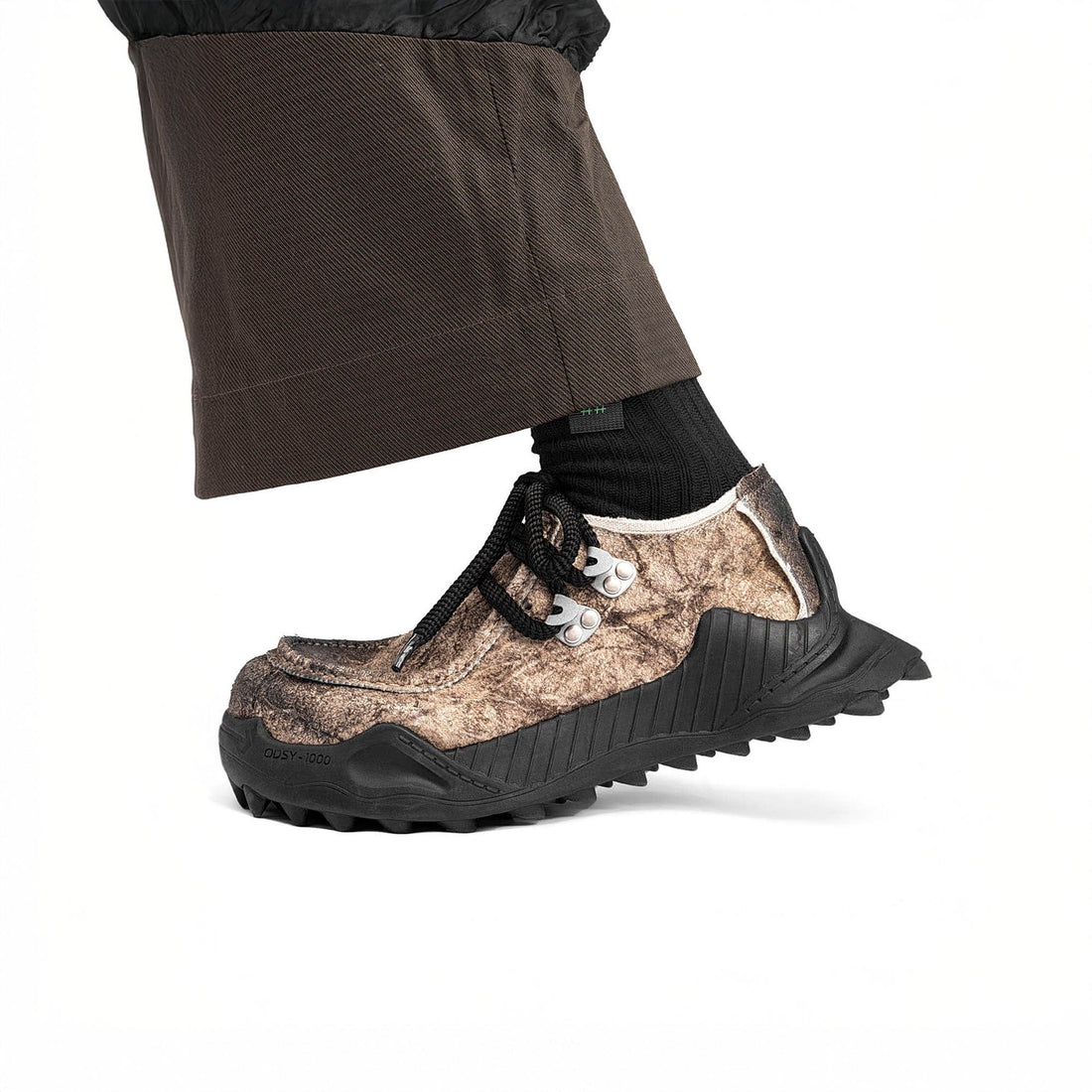 REWRITE Distressed Cowhide Trail Sneakers-Shoes-38.5-Free Shipping Leatheretro