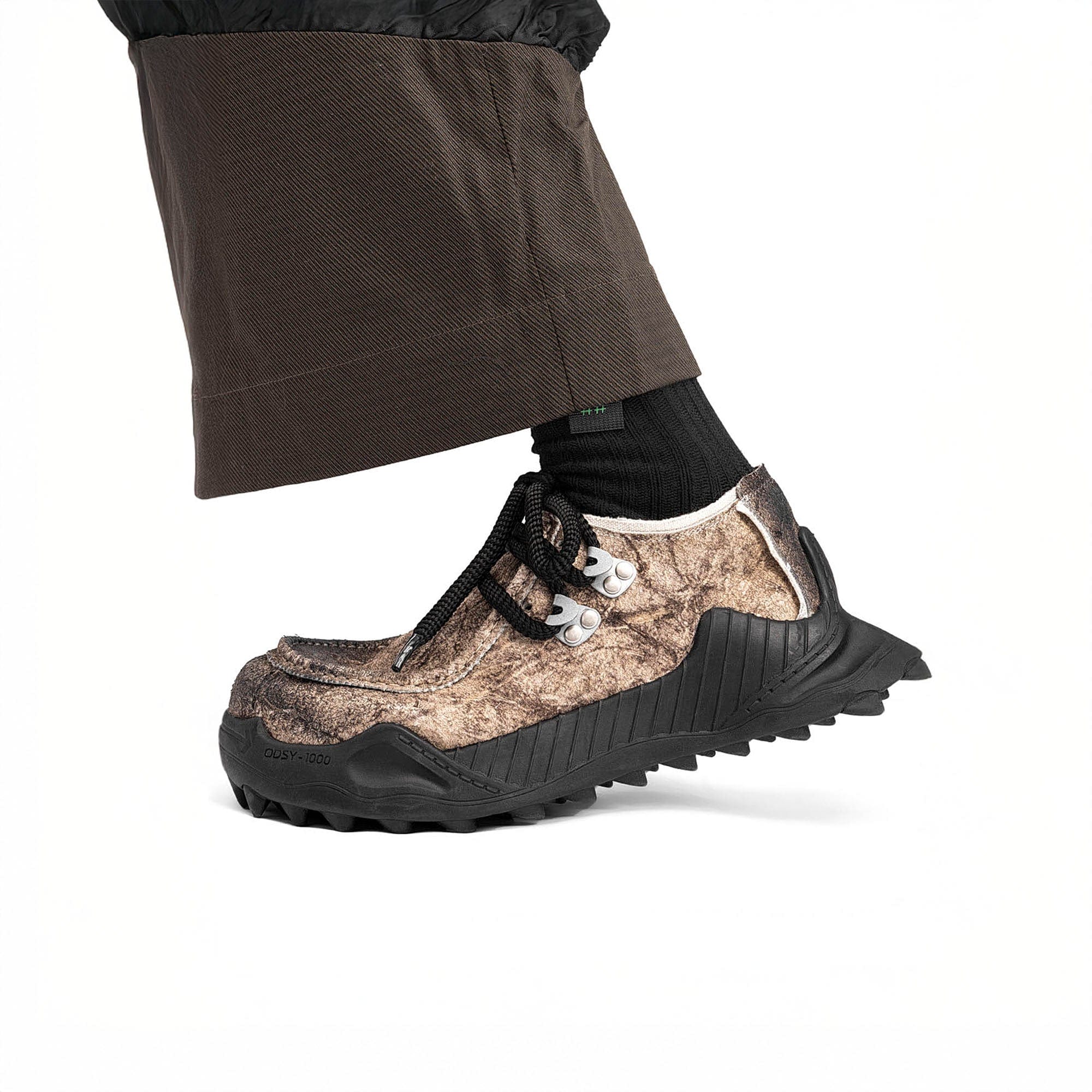 REWRITE Distressed Cowhide Trail Sneakers-Shoes-38.5-Free Shipping Leatheretro