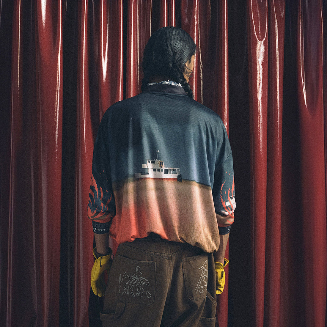 TRECLUB Contrast Swirl Full-Printed Long-Sleeve Jersey-L/S Tee-S-Free Shipping Leatheretro