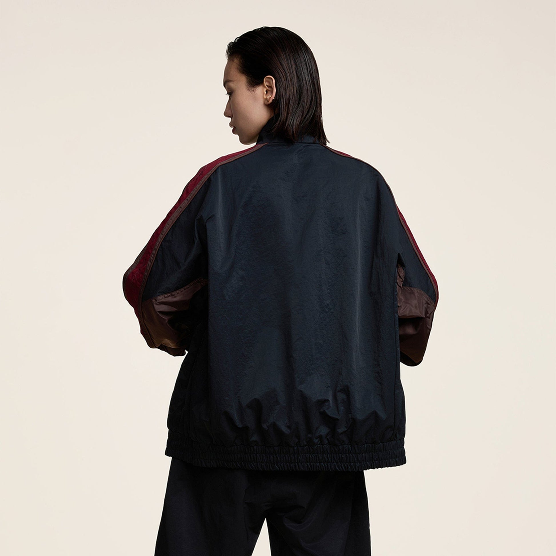 OPICLOTH Classic Color Block Stand Collar Jacket-Jacket-XS-Free Shipping Leatheretro