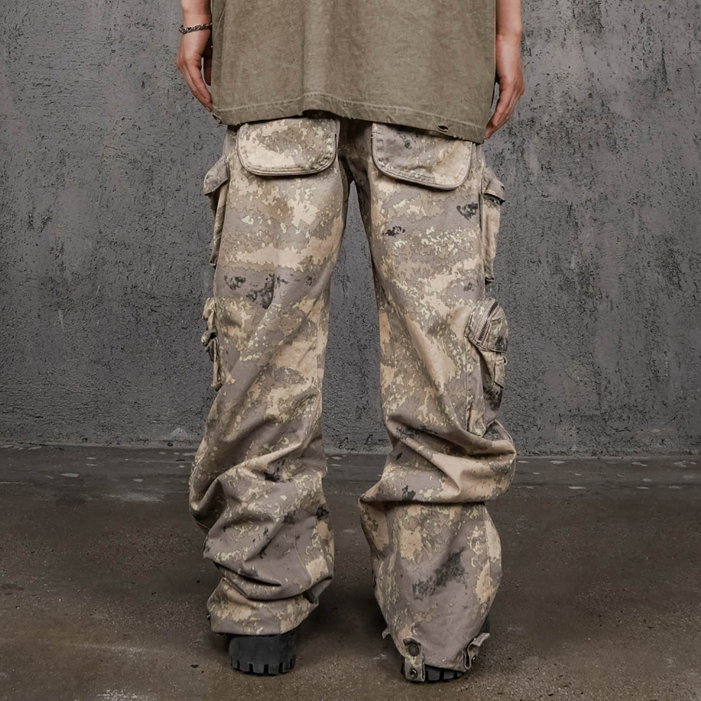 UNDERWATER Multi-Pocket Desert Cargo-Pants-S-Free Shipping Leatheretro