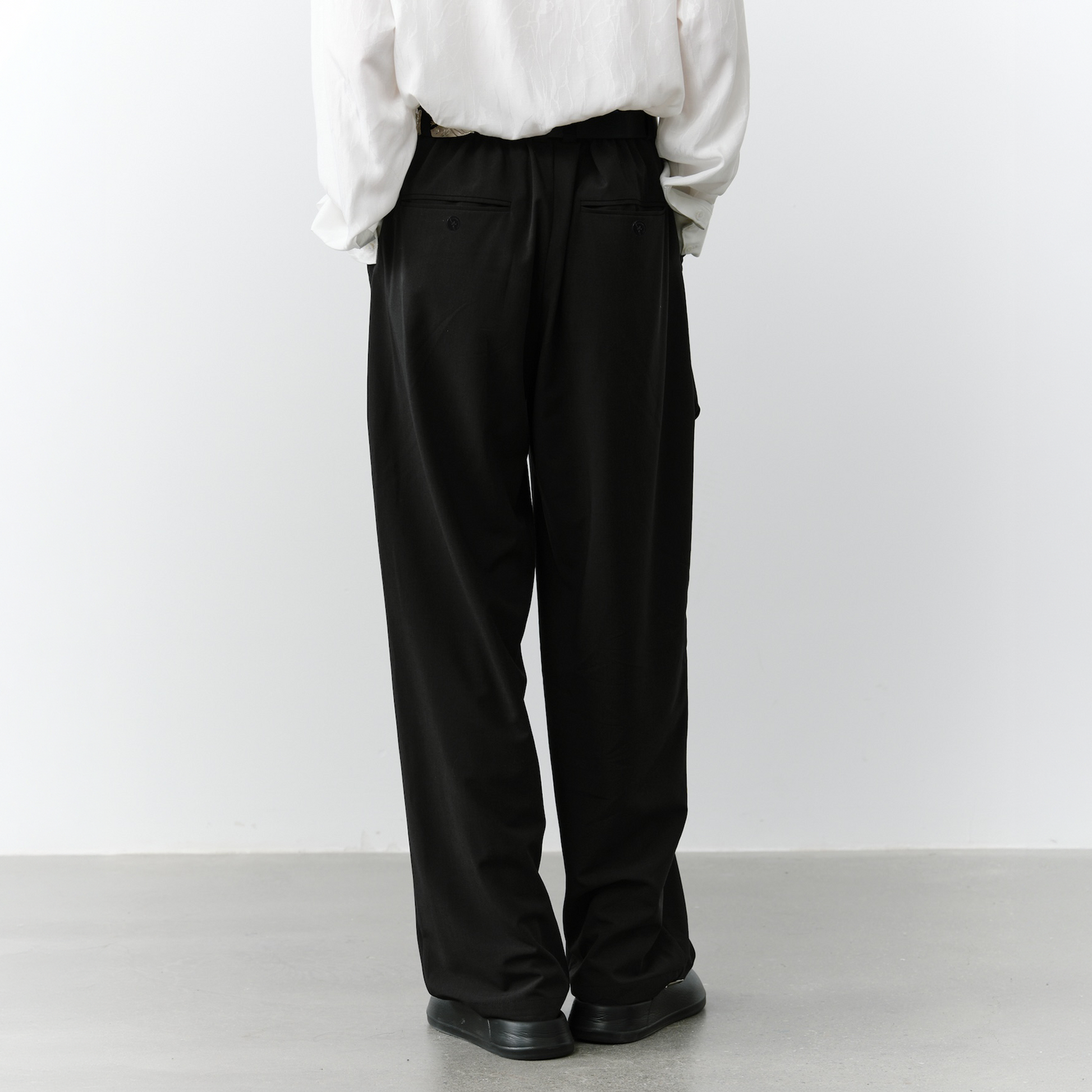 GRAINMUSTARD Retro Patch Pocket Pleated High-Waist Trousers-Pants-XS-Dark Gray-Free Shipping Leatheretro