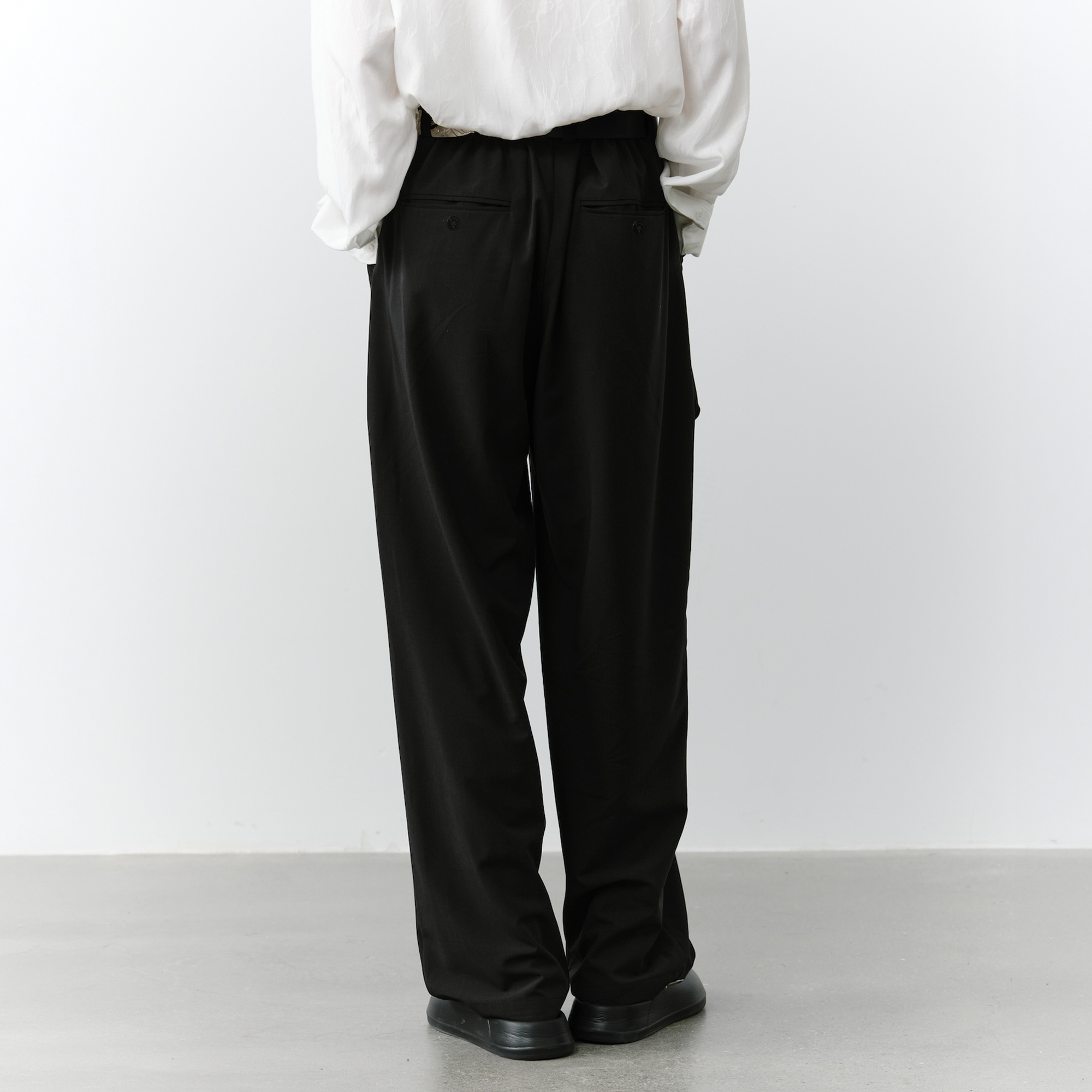 GRAINMUSTARD Retro Patch Pocket Pleated High-Waist Trousers-Pants-XS-Dark Gray-Free Shipping Leatheretro