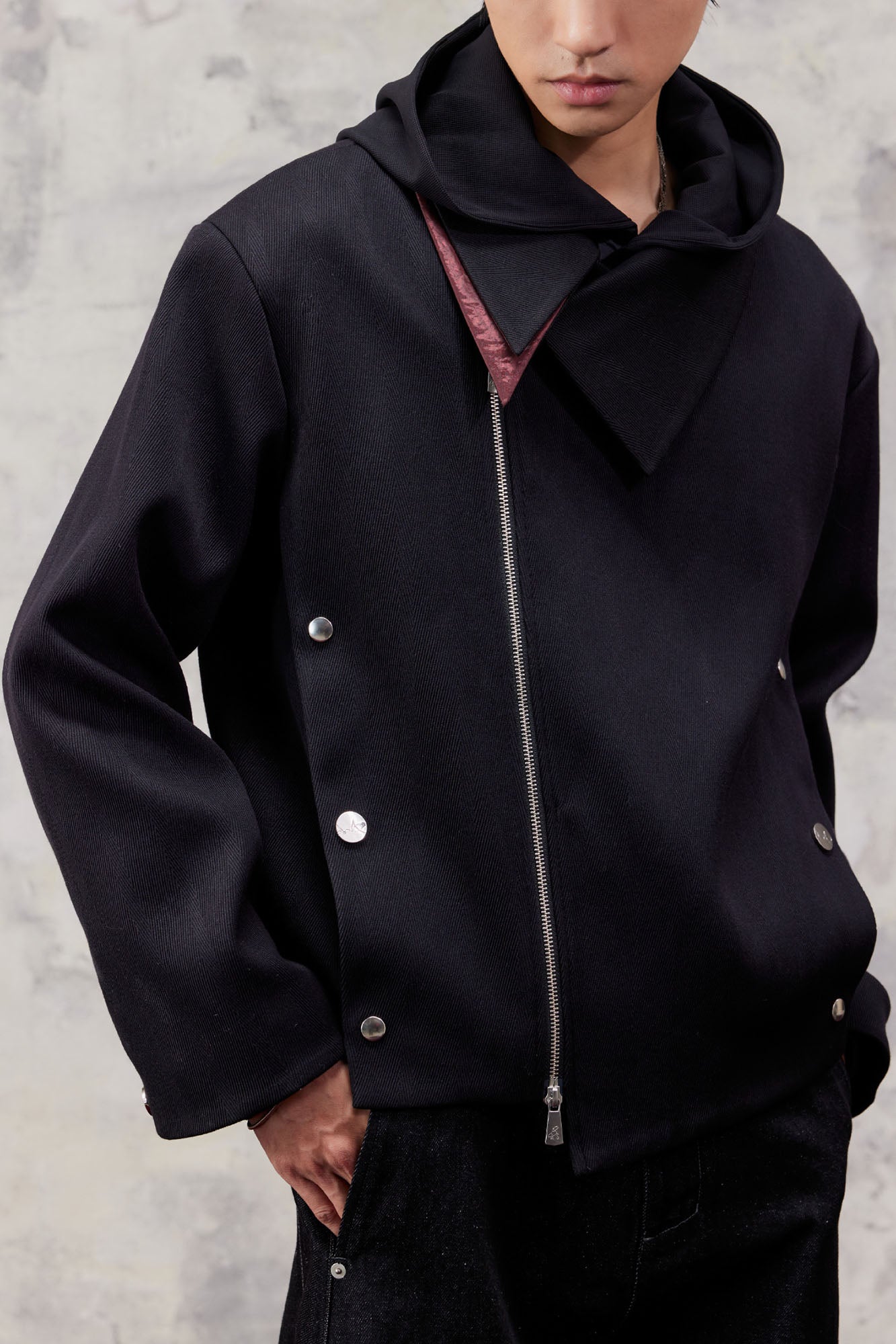 ALVNG AR ANTS Chenille Dual Zip Jacket-Jacket-S-Red-Free Shipping Leatheretro